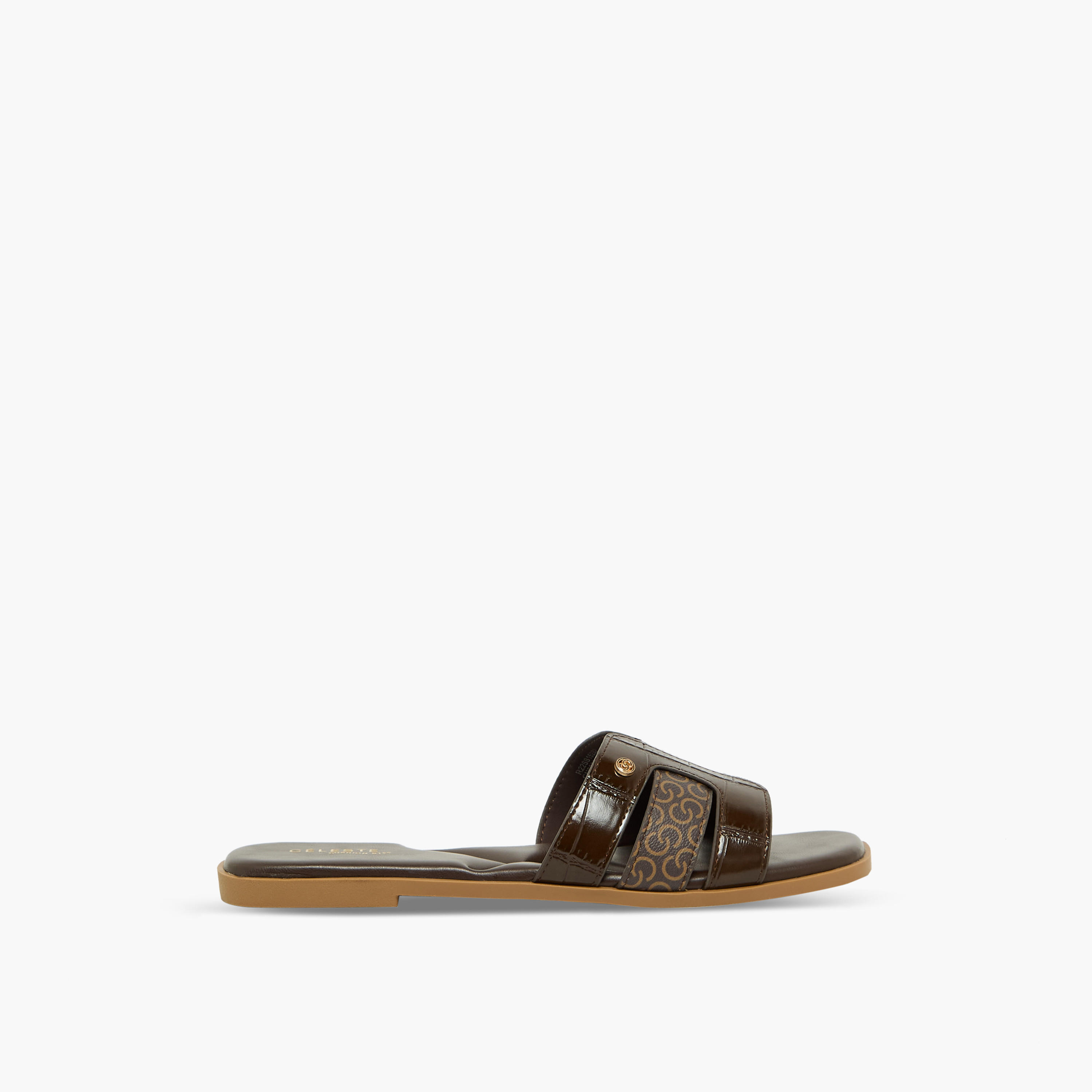 صندل نسائي بطبعة المونوغرام من سيليست-women-shoes-sandals-flats-image-3