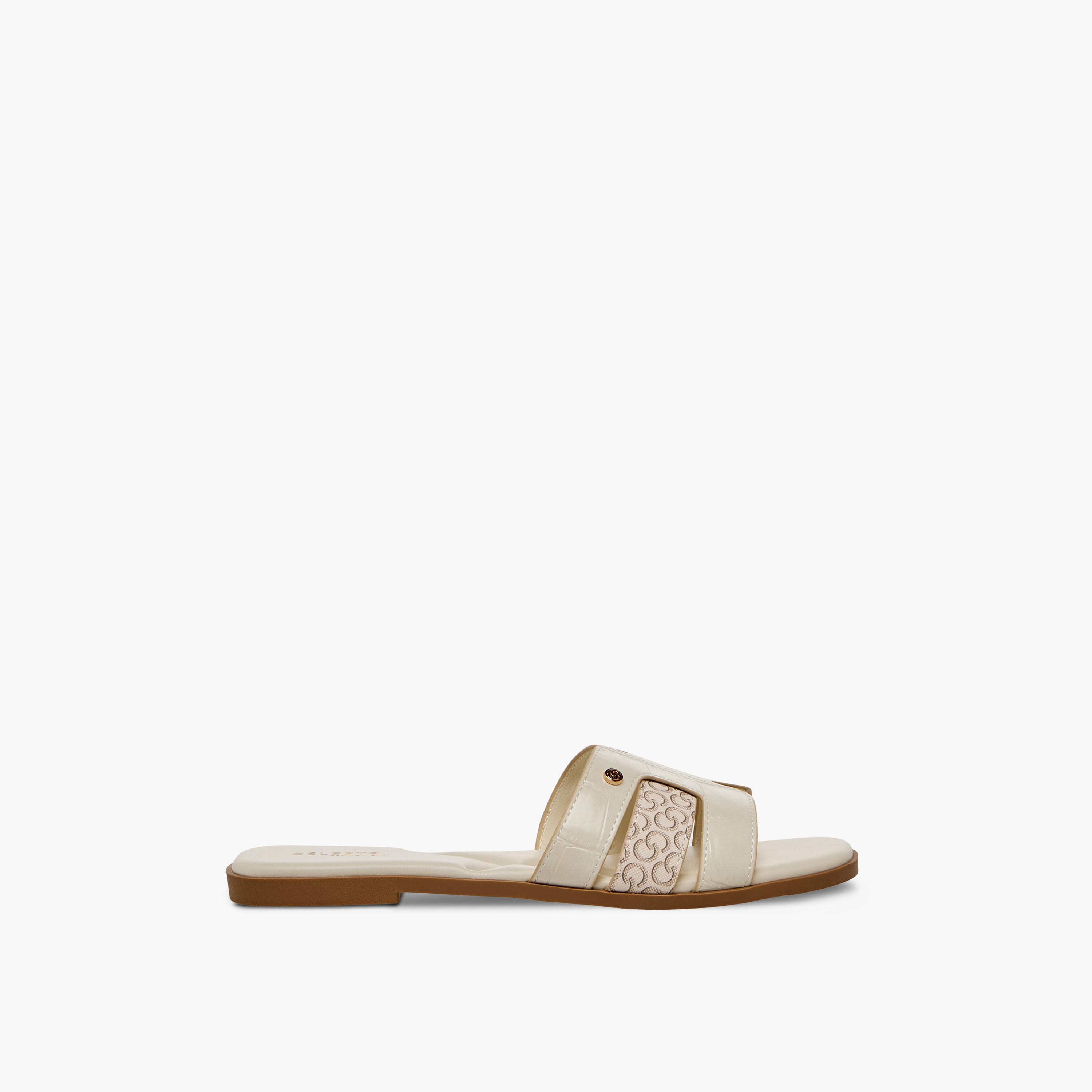 Celeste Women Monogram Print Sandals-women-shoes-sandals-flats-image-3