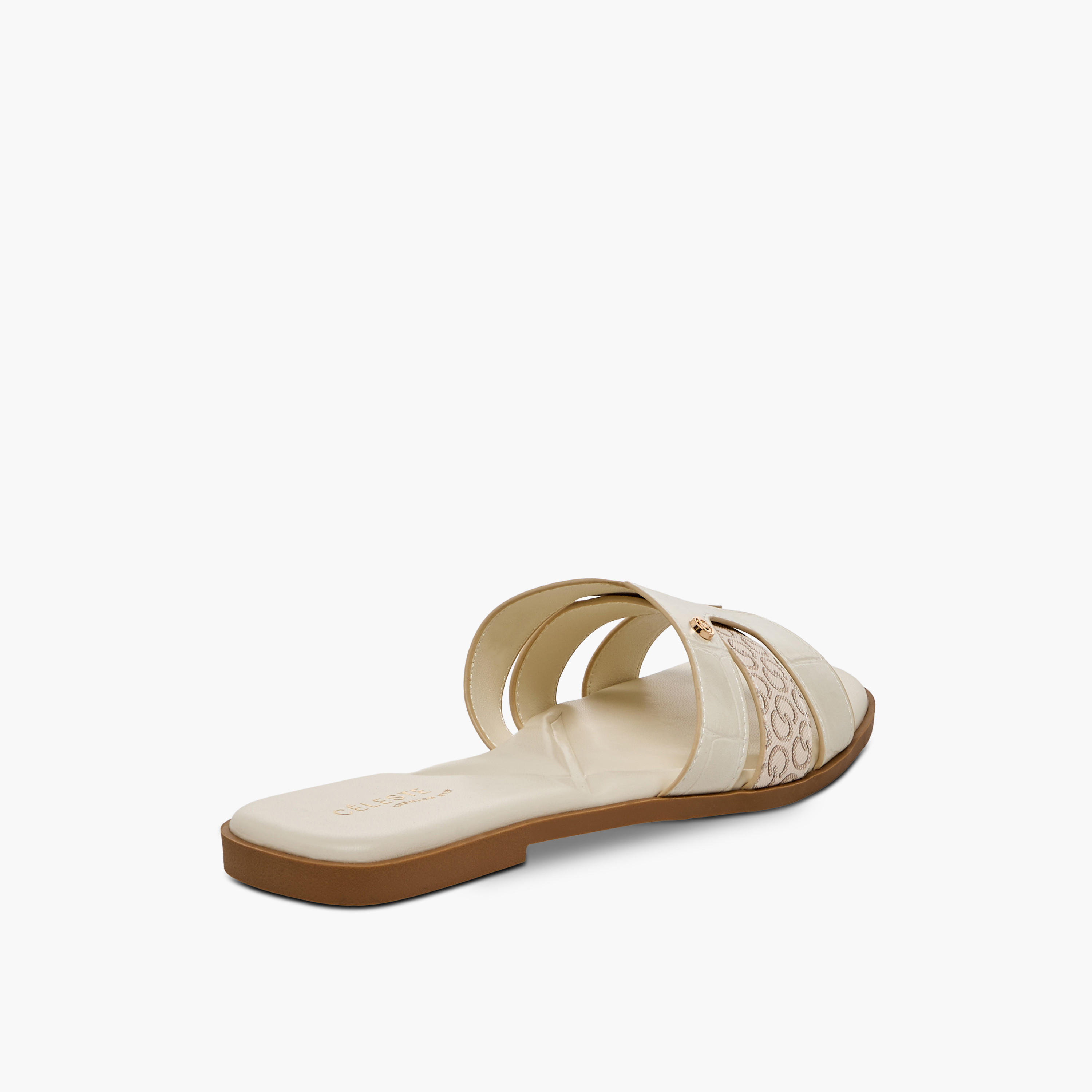 Celeste Women Monogram Print Sandals-women-shoes-sandals-flats-image-6