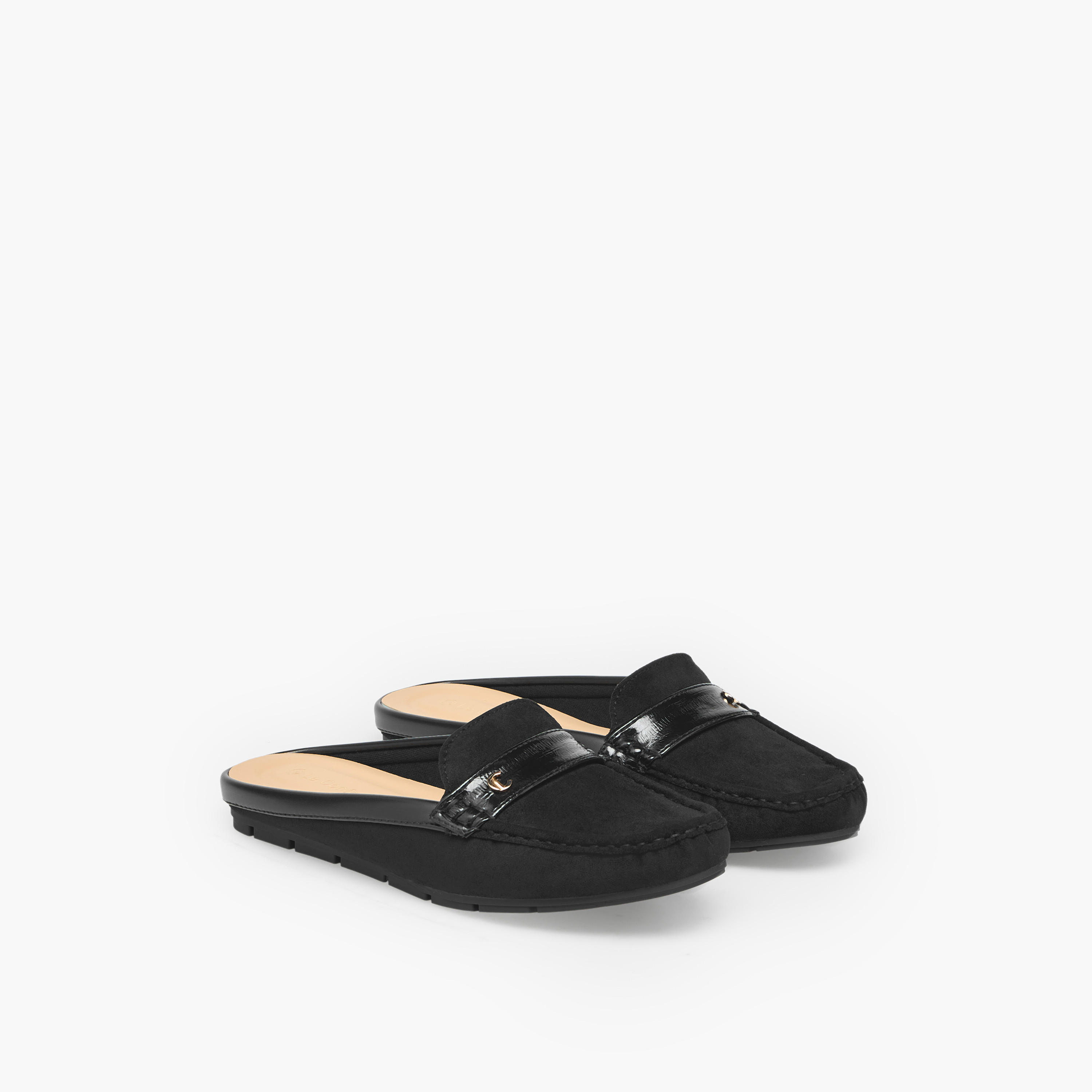 حذاء ميول شمواه سهل الارتداء للنساء من لو كونفورت-women-shoes-flats-mules-image-1