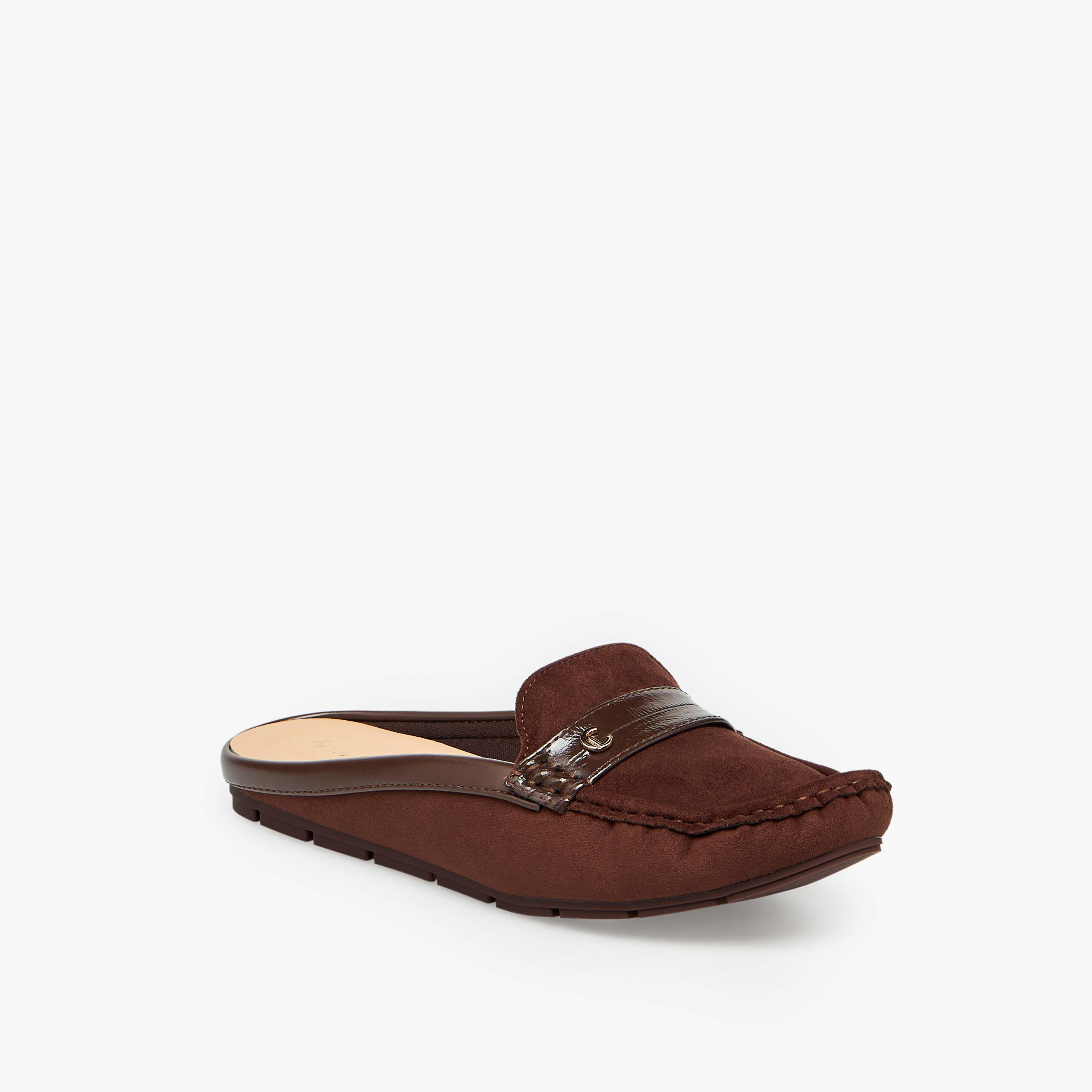 Le Confort Women Suede Slip-On Mules-women-shoes-flats-mules-image-2