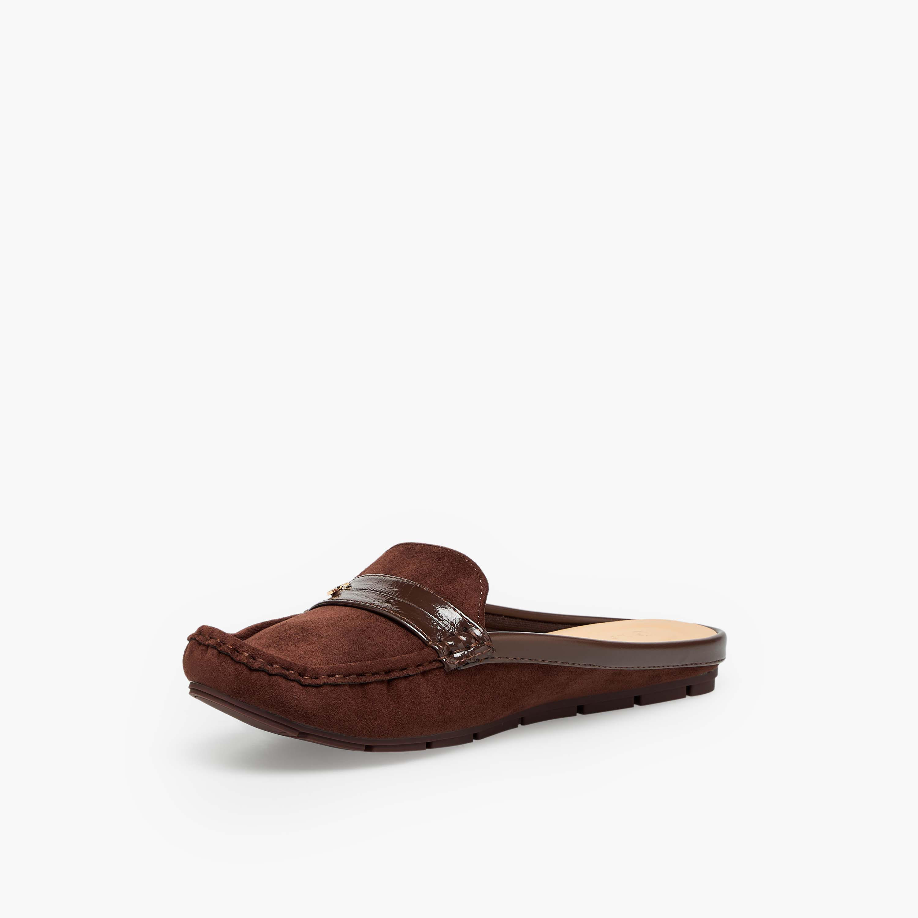 Le Confort Women Suede Slip-On Mules-women-shoes-flats-mules-image-4