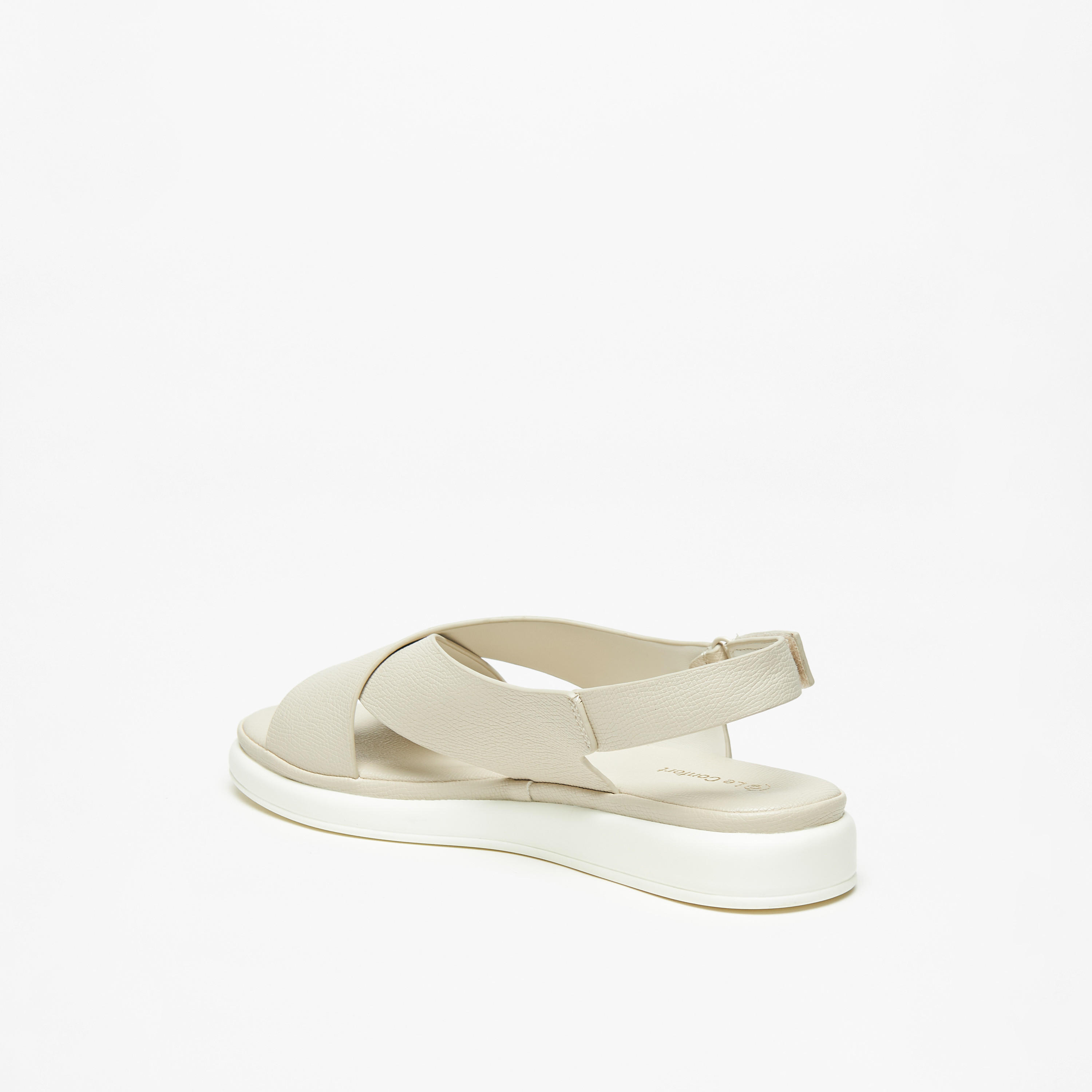 Le Confort Textured Hook & Loop Comfort Sandals-women-shoes-flats-sandals-image-2
