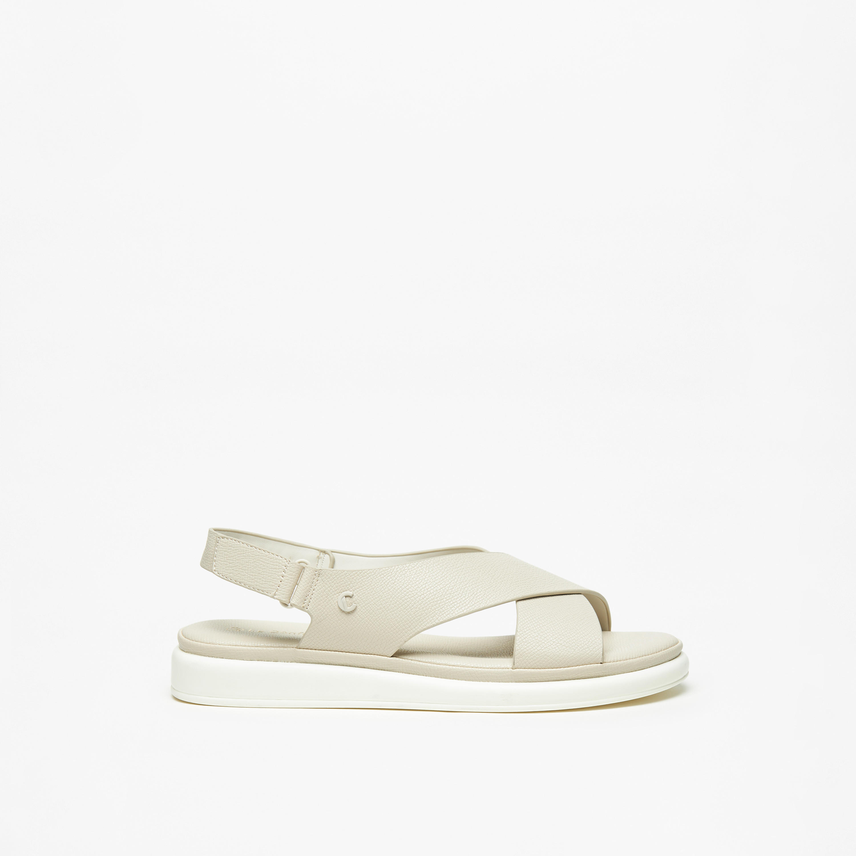 Le Confort Textured Hook & Loop Comfort Sandals-women-shoes-flats-sandals-image-3