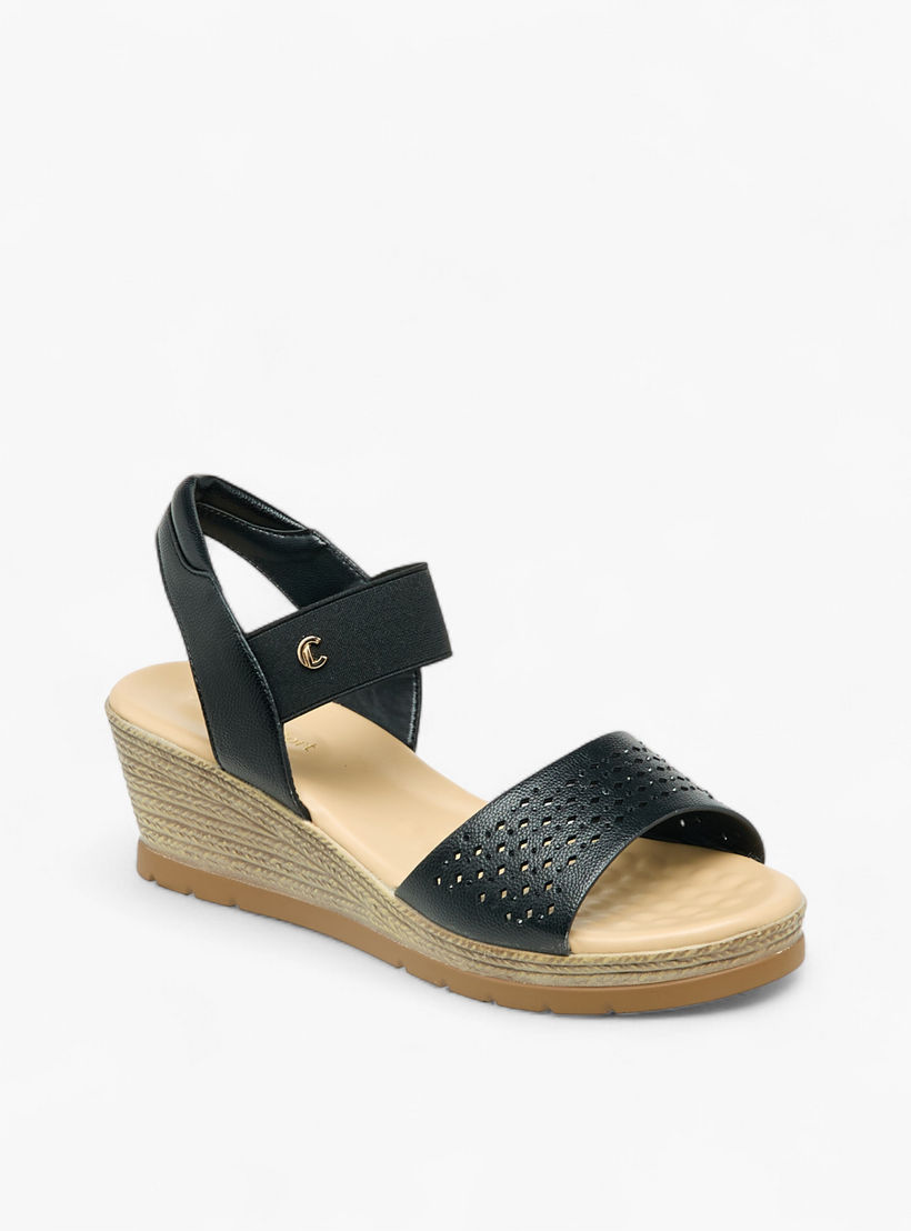 صندل بحزام خلفي وكعب ويدج للنساء من لو كونفورت-women-shoes-sandals-heeled-image-2