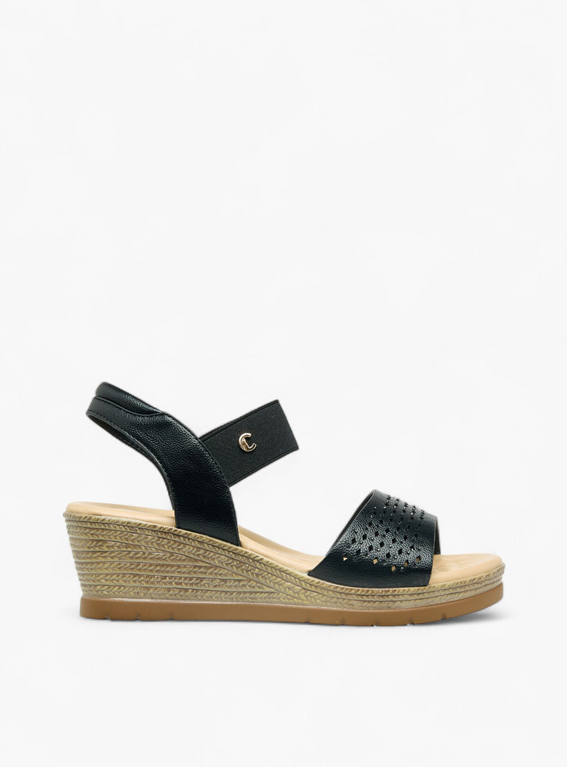 صندل بحزام خلفي وكعب ويدج للنساء من لو كونفورت-women-shoes-sandals-heeled-image-3