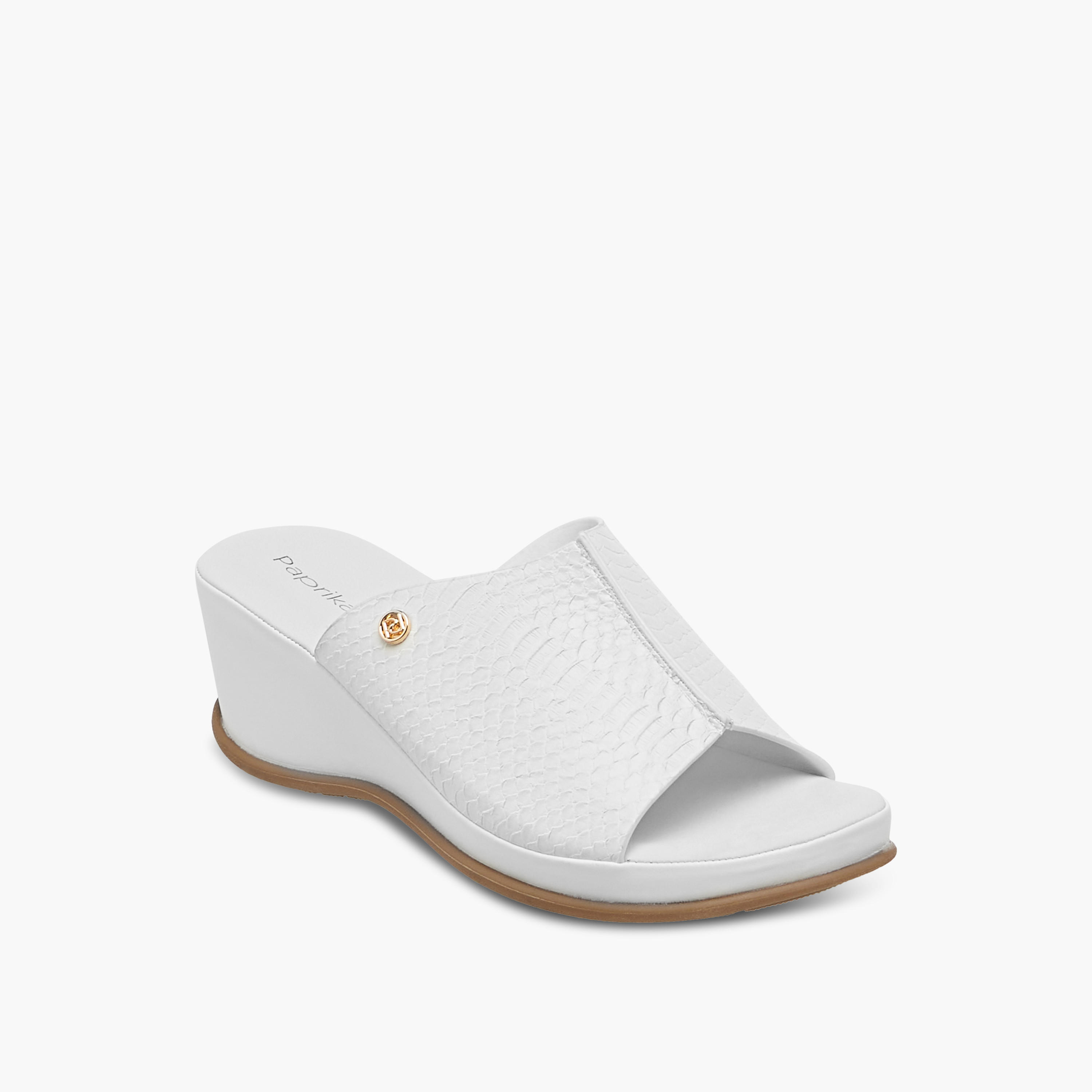 صندل مريح سهل الارتداء بارز الملمس بكعب ويدج من بابريكا-women-shoes-sandals-heeled-image-2