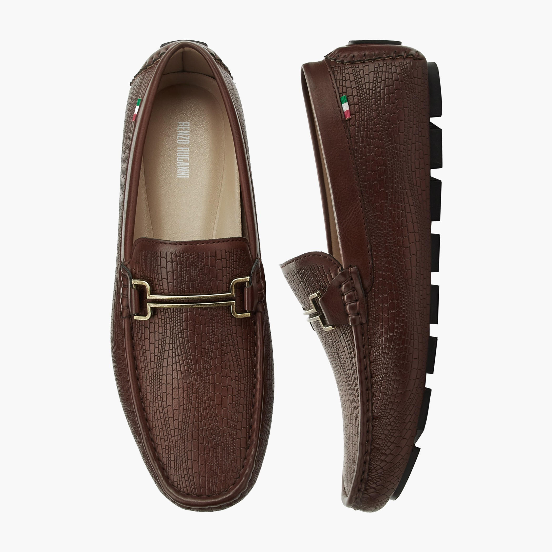 Renzo Ruganni Men Flexible Slip-On Moccasins-men-shoes-loafersandmoccasins-image-1