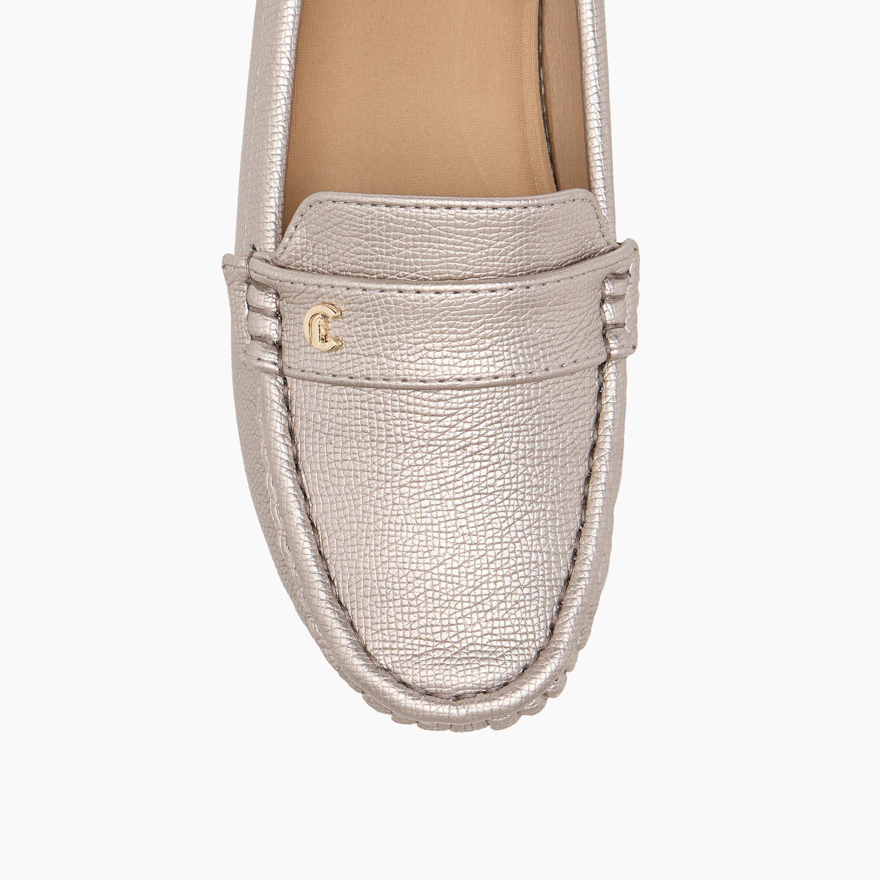 حذاء لوفر سهل الارتداء بارز الملمس بكعب عريض من لو كونفورت-women-shoes-heels-image-4