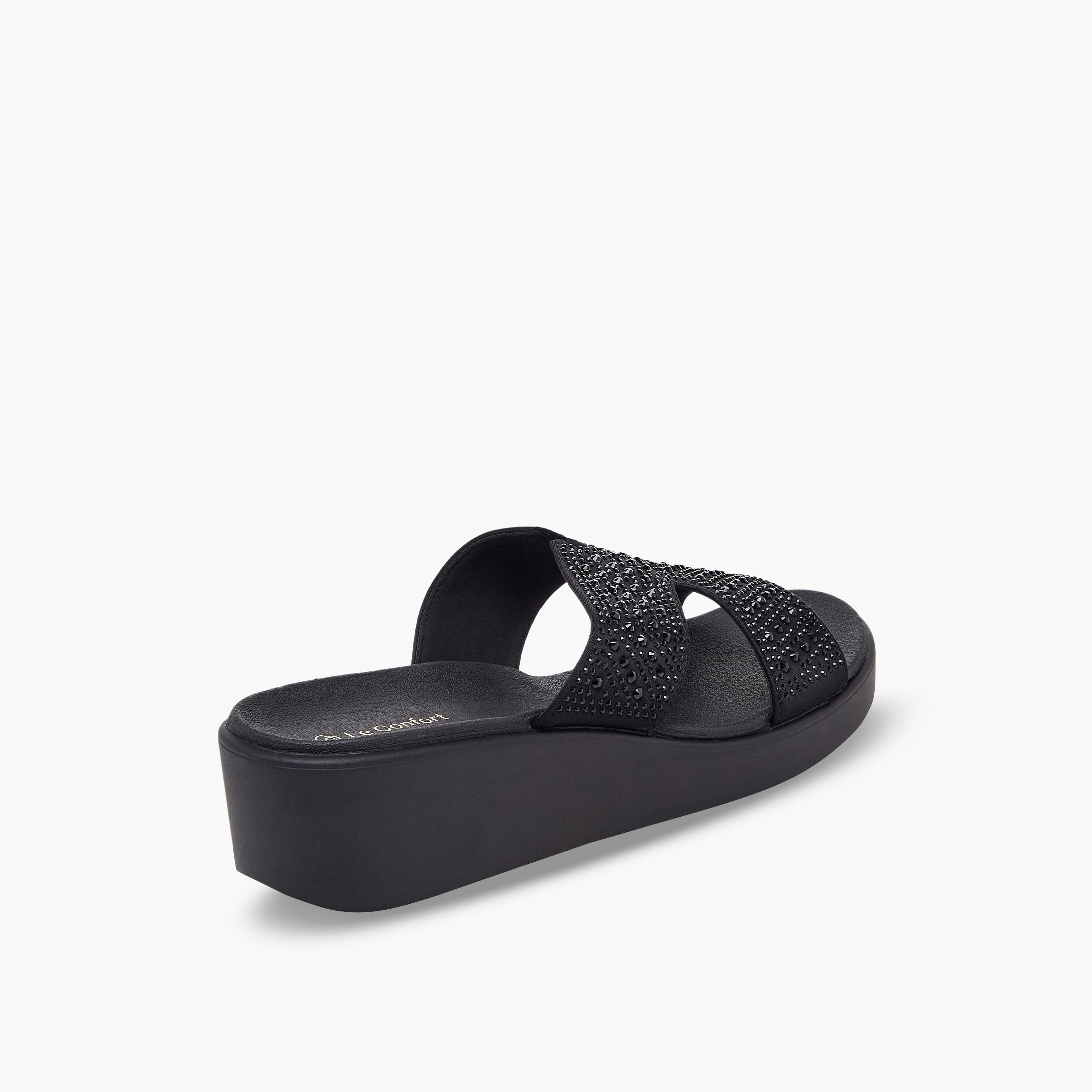 Le Confort Women Embellished Wedge Heel Comfort Sandals-women-shoes-sandals-heeled-image-6