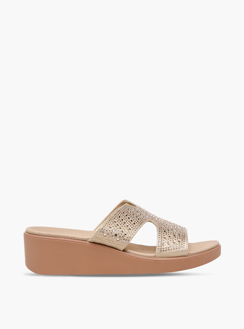 Le Confort Women Embellished Wedge Heel Comfort Sandals-women-shoes-sandals-heeled-image-3