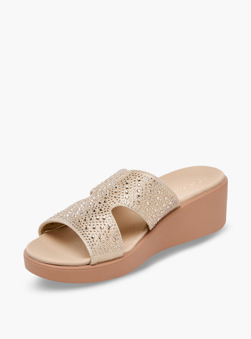 Le Confort Women Embellished Wedge Heel Comfort Sandals-women-shoes-sandals-heeled-image-4