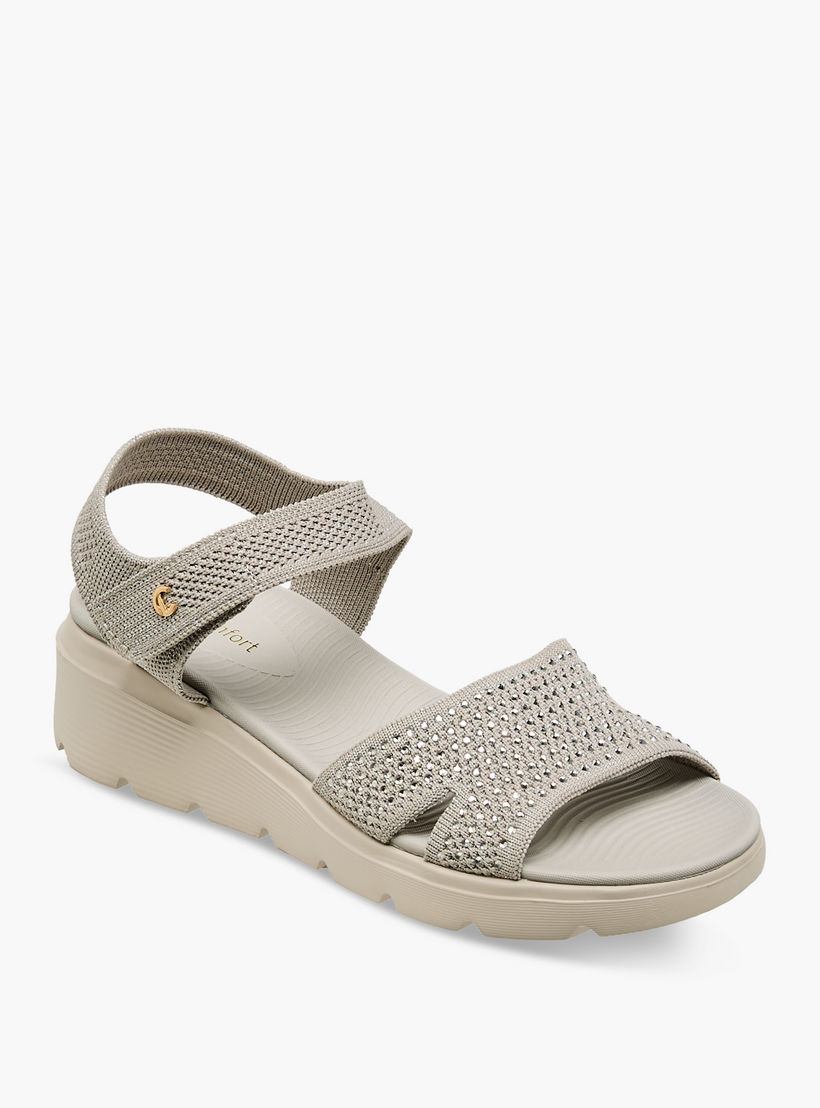 صندل مزين بكعب فلاتفورم للنساء من لي كونفورت-women-shoes-sandals-heeled-image-2