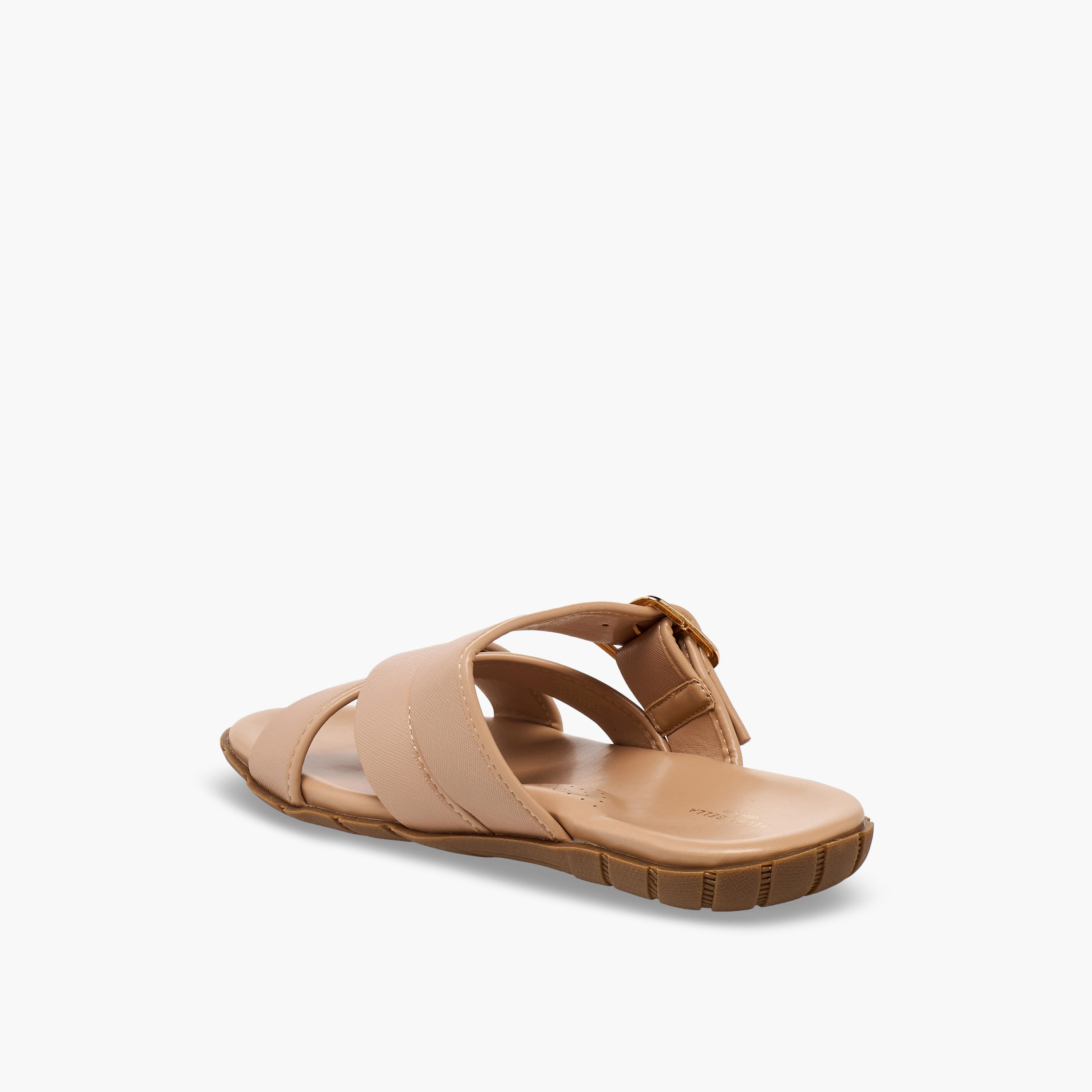 Flora Bella Women Buckle Accent Cross Strap Sandals-women-shoes-flats-sandals-image-5