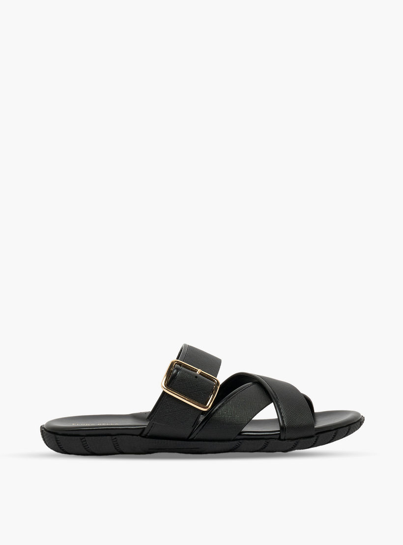 Flora Bella Women Buckle Accent Cross Strap Sandals-women-shoes-flats-sandals-image-3