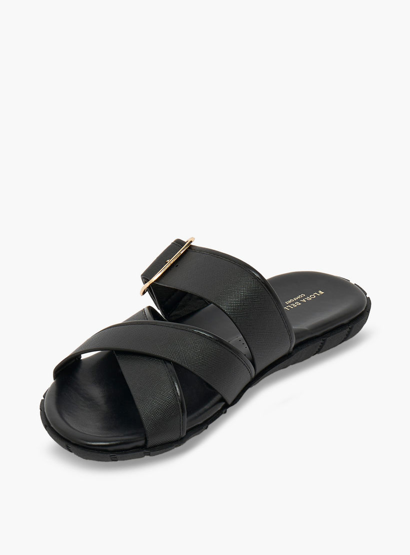 Flora Bella Women Buckle Accent Cross Strap Sandals-women-shoes-flats-sandals-image-4