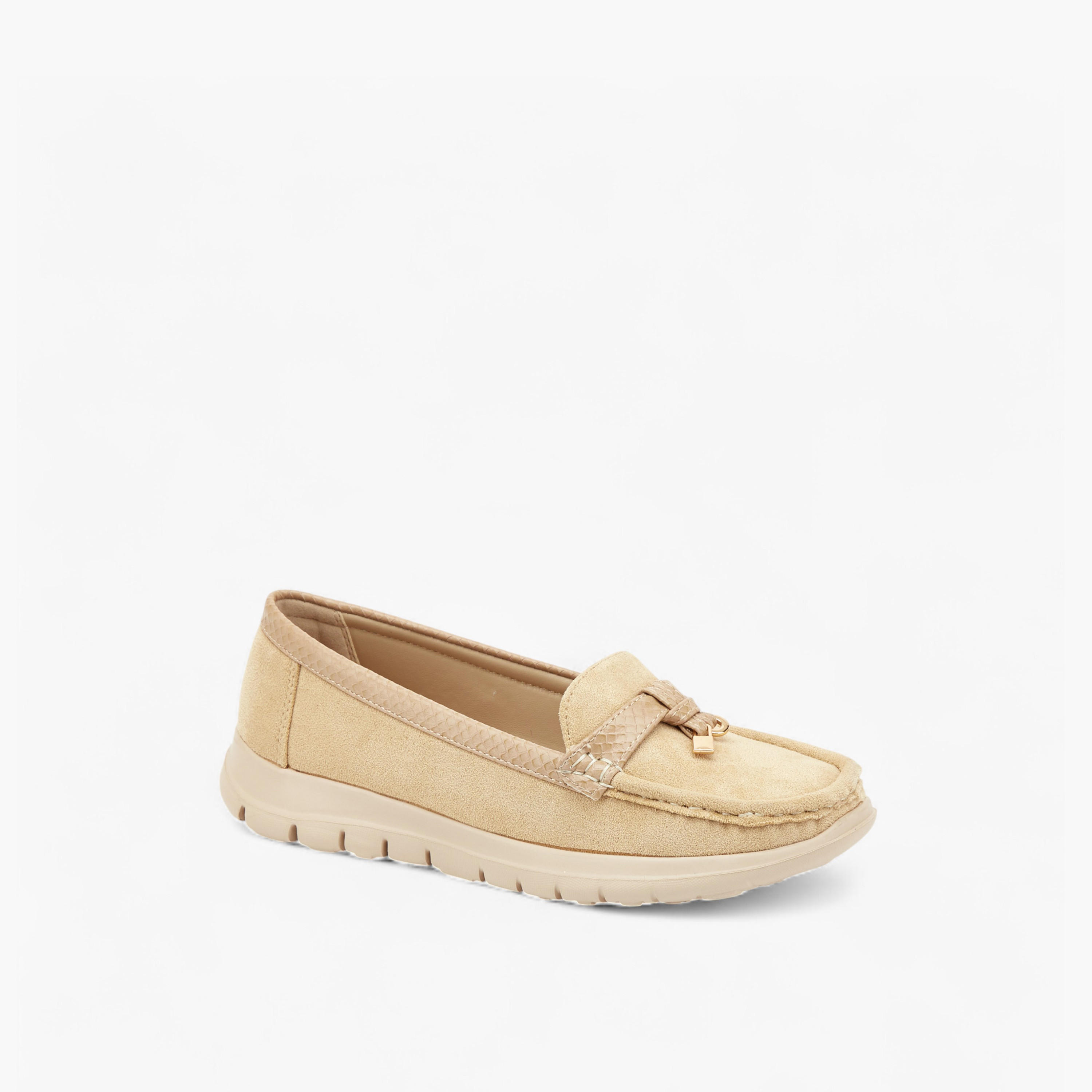 Le Confort Women Charm Detail Suede Loafers-women-shoes-loafersandmoccasins-image-2