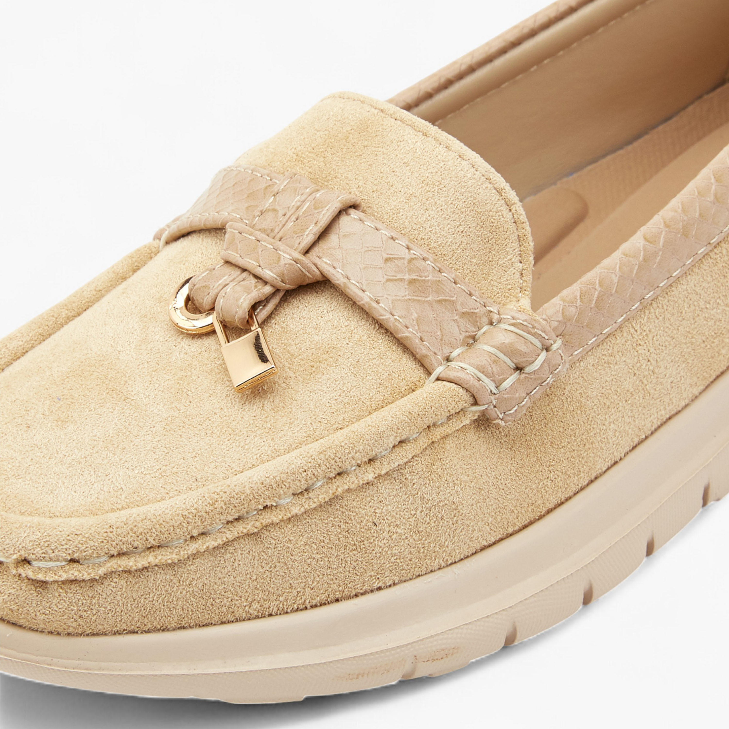 Le Confort Women Charm Detail Suede Loafers-women-shoes-loafersandmoccasins-image-4
