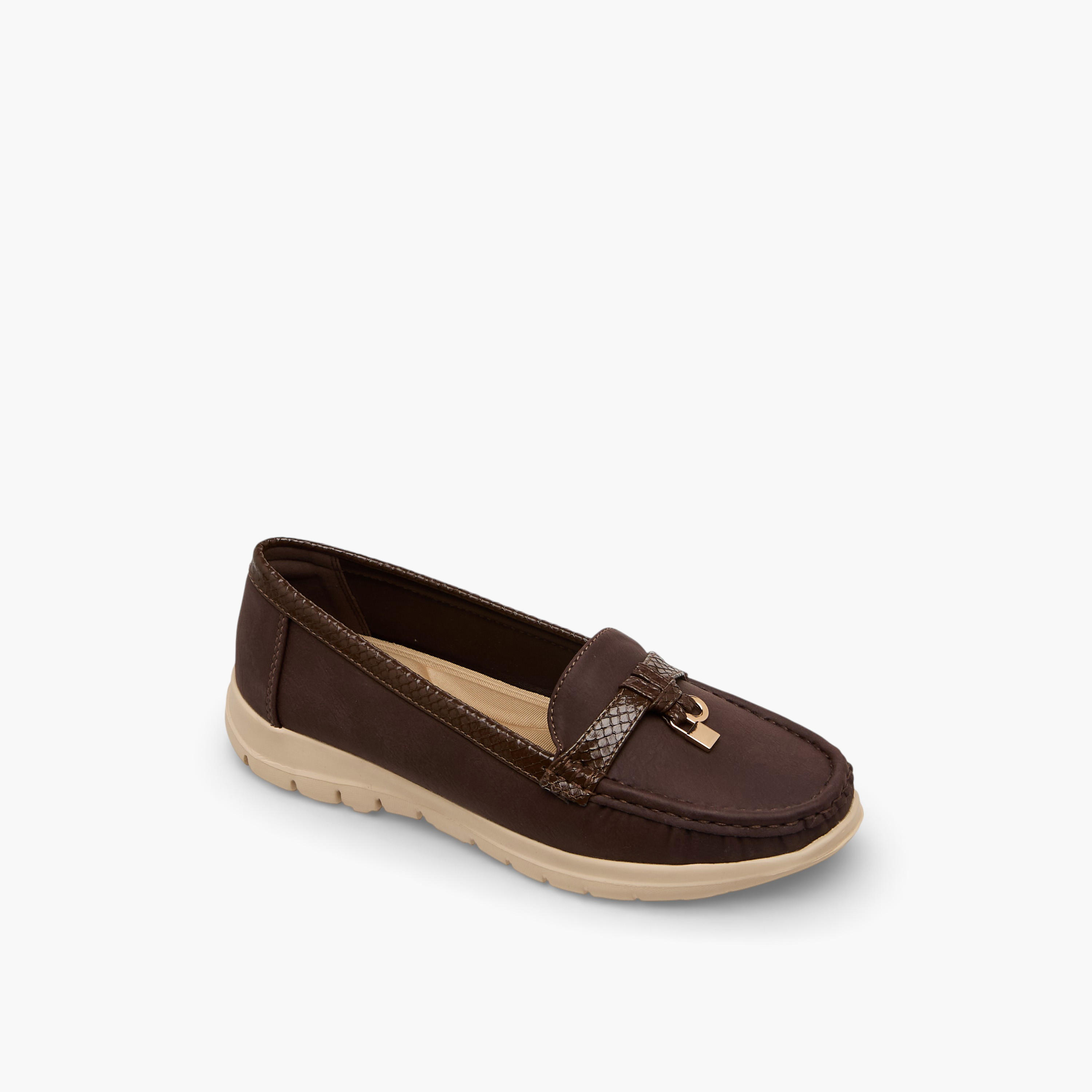 Le Confort Women Charm Detail Suede Loafers-women-shoes-loafersandmoccasins-image-2