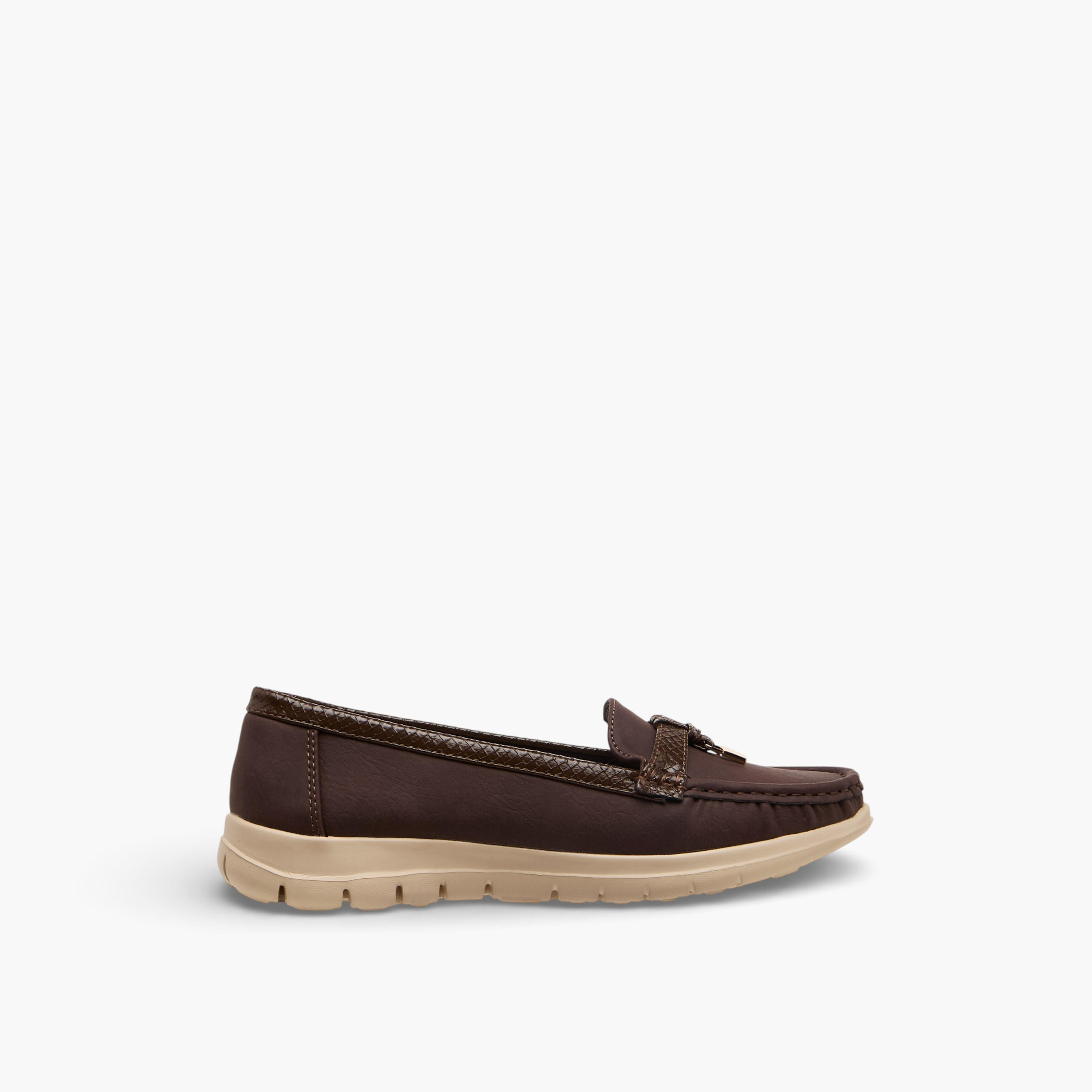 Le Confort Women Charm Detail Suede Loafers-women-shoes-loafersandmoccasins-image-3