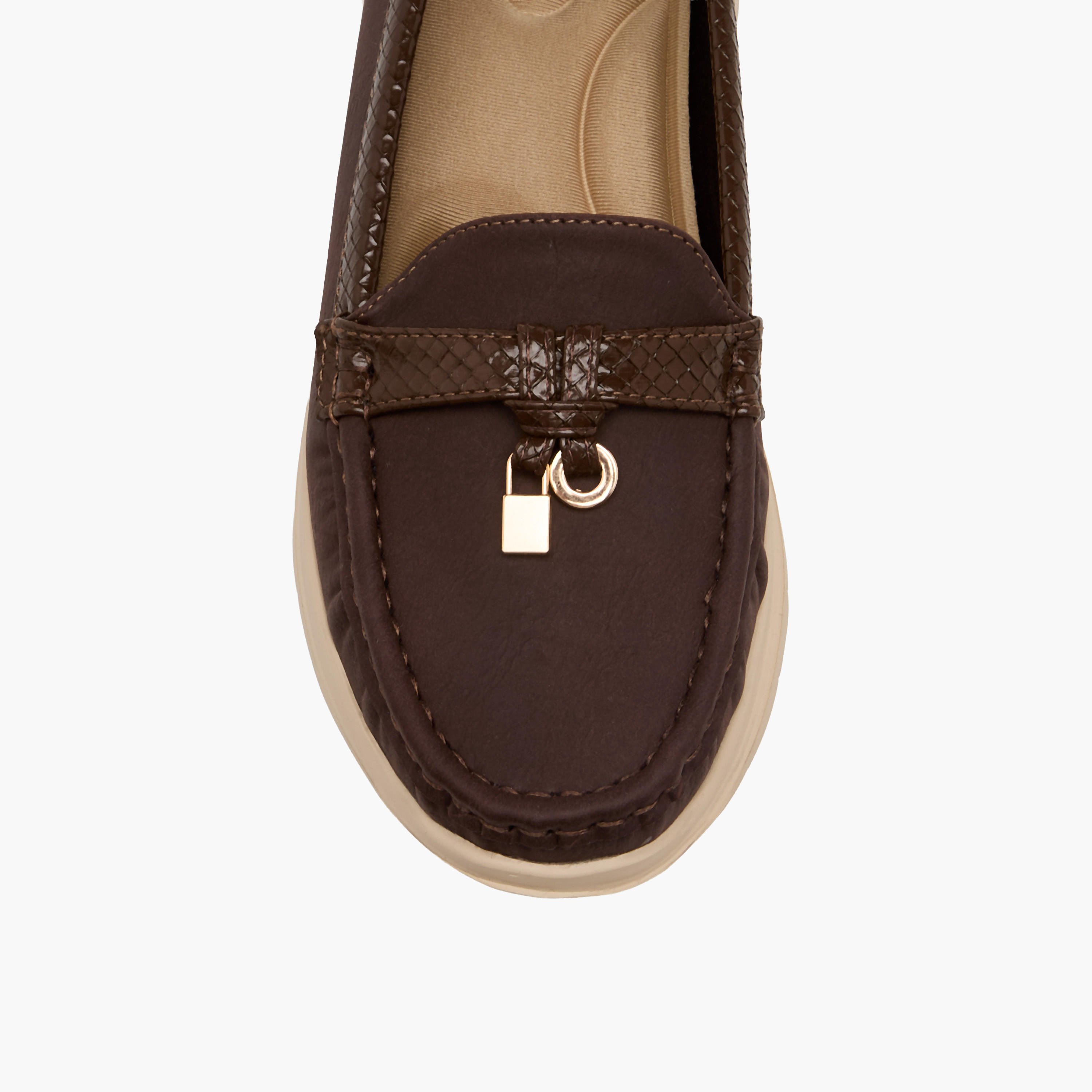 Le Confort Women Charm Detail Suede Loafers-women-shoes-loafersandmoccasins-image-4