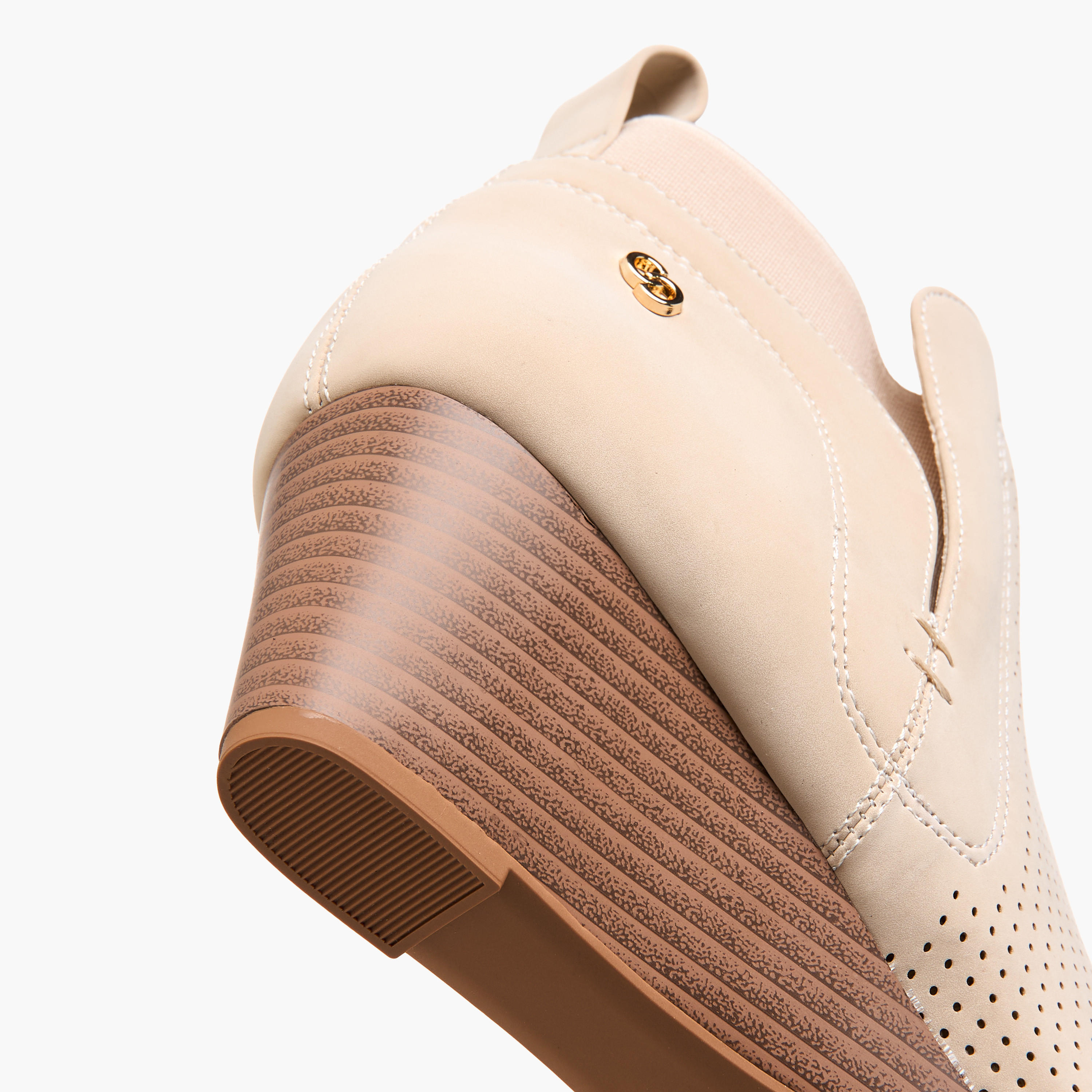 Celeste Women's Perforated Wedge Heel Ankle Boots-women-shoes-boots-image-5