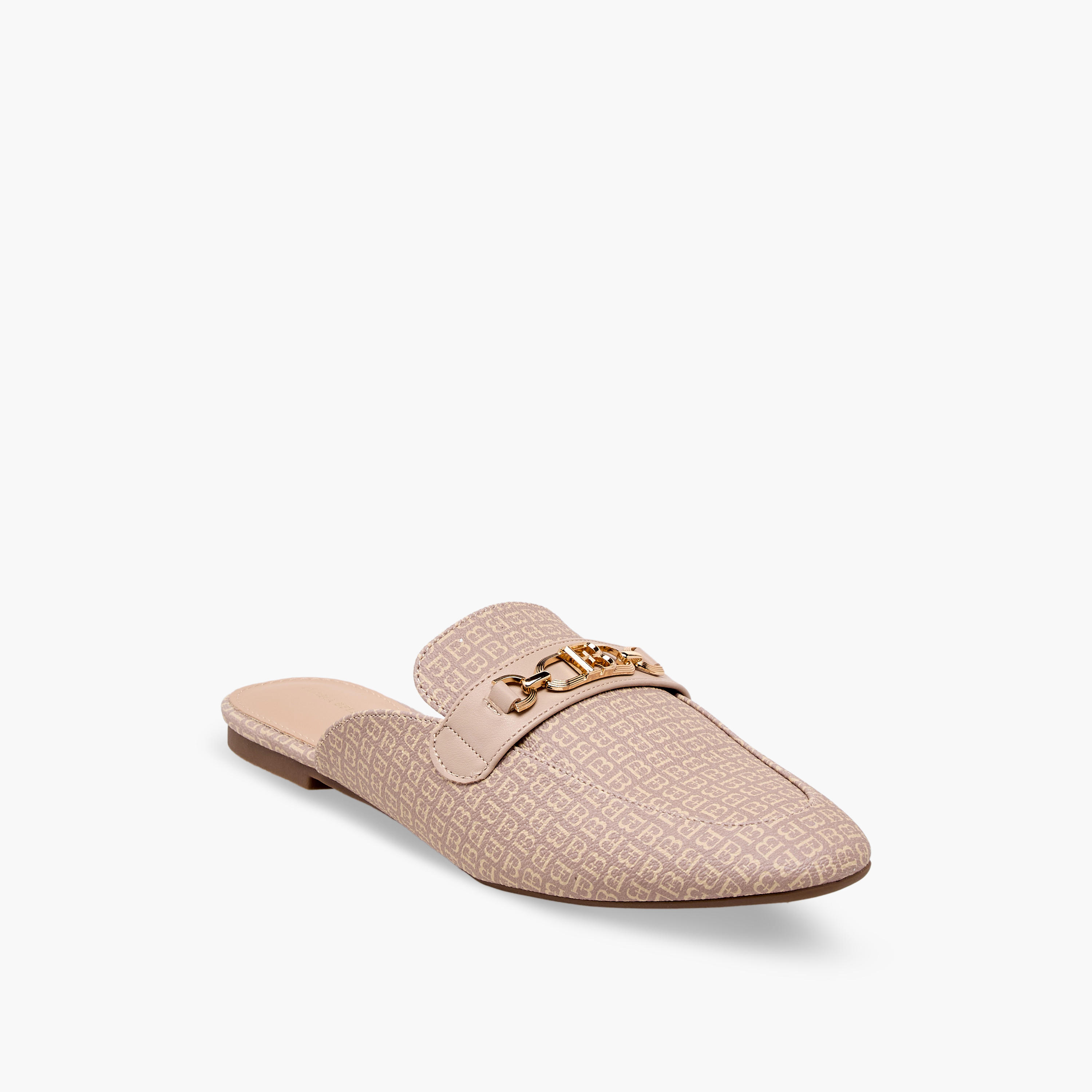 Flora Bella Women Monogram Print Mules-women-shoes-flats-mules-image-2