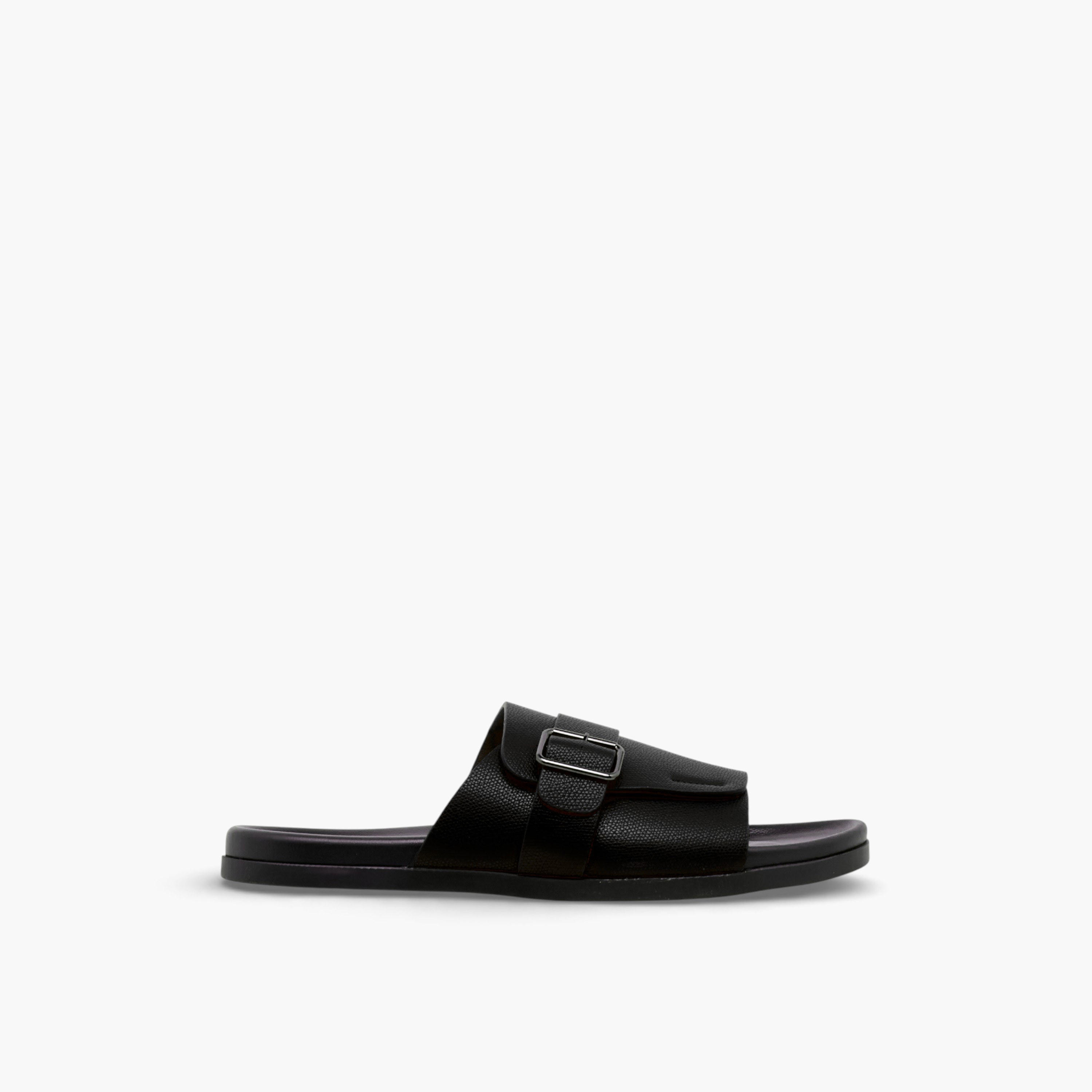 صندل رجالي مريح بتفاصيل إبزيم من إل بي إل بواسطة شو إكسبريس-men-shoes-sandals-image-3