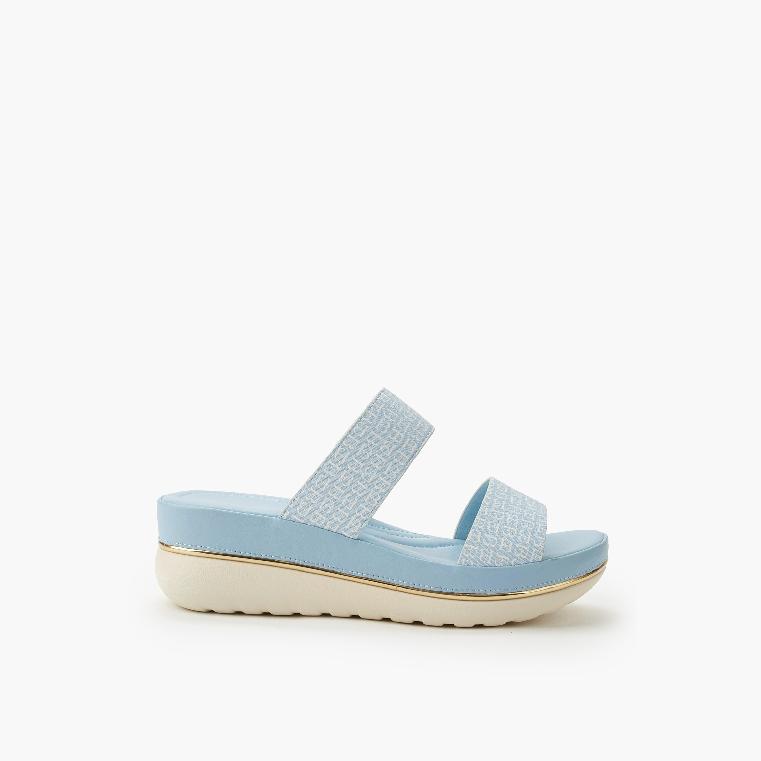 صندل بكعب عريض وطبعات مونوجرام للنساء من فلورا بيلا-women-shoes-flats-sandals-image-3