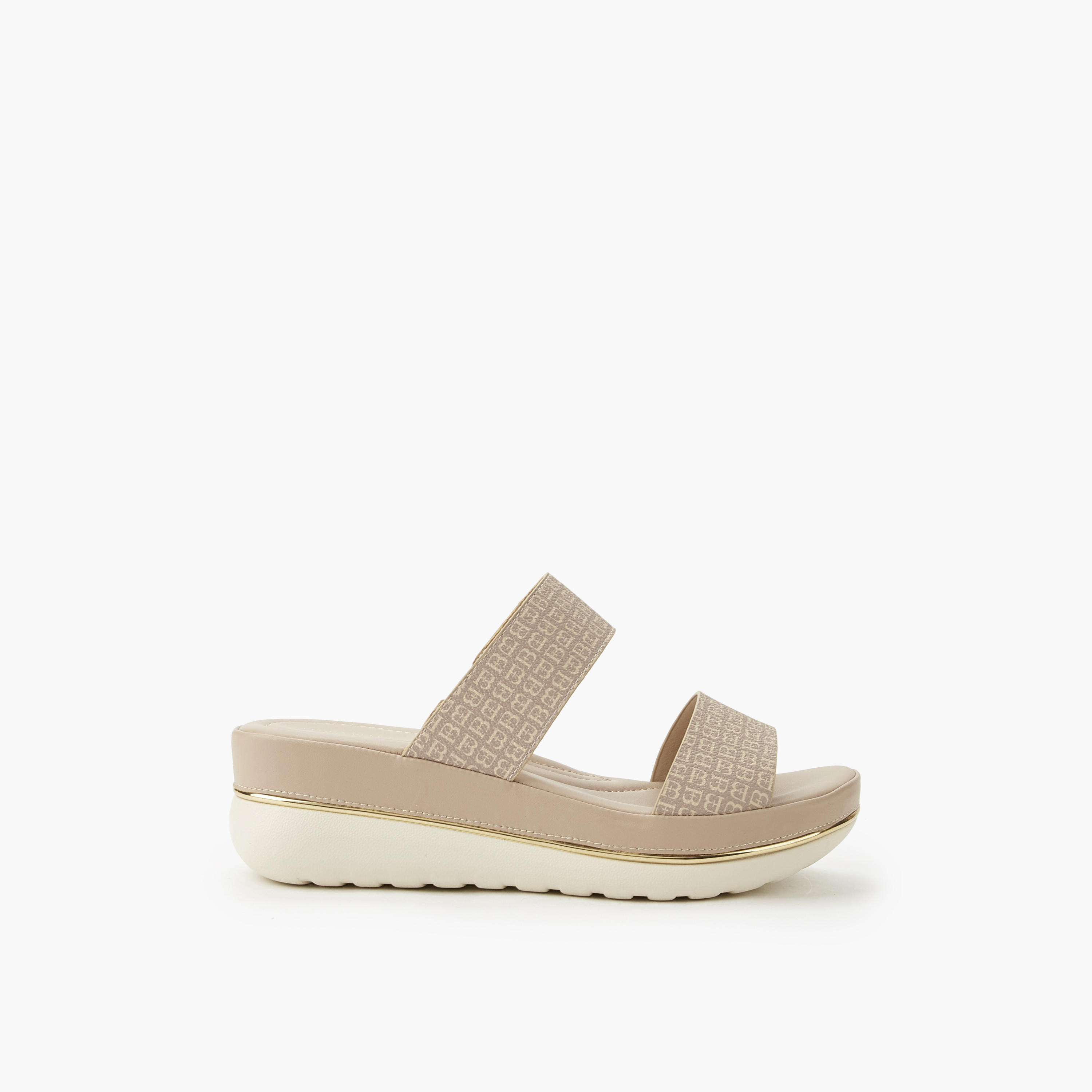صندل بكعب عريض وطبعات مونوجرام للنساء من فلورا بيلا-women-shoes-flats-sandals-image-3
