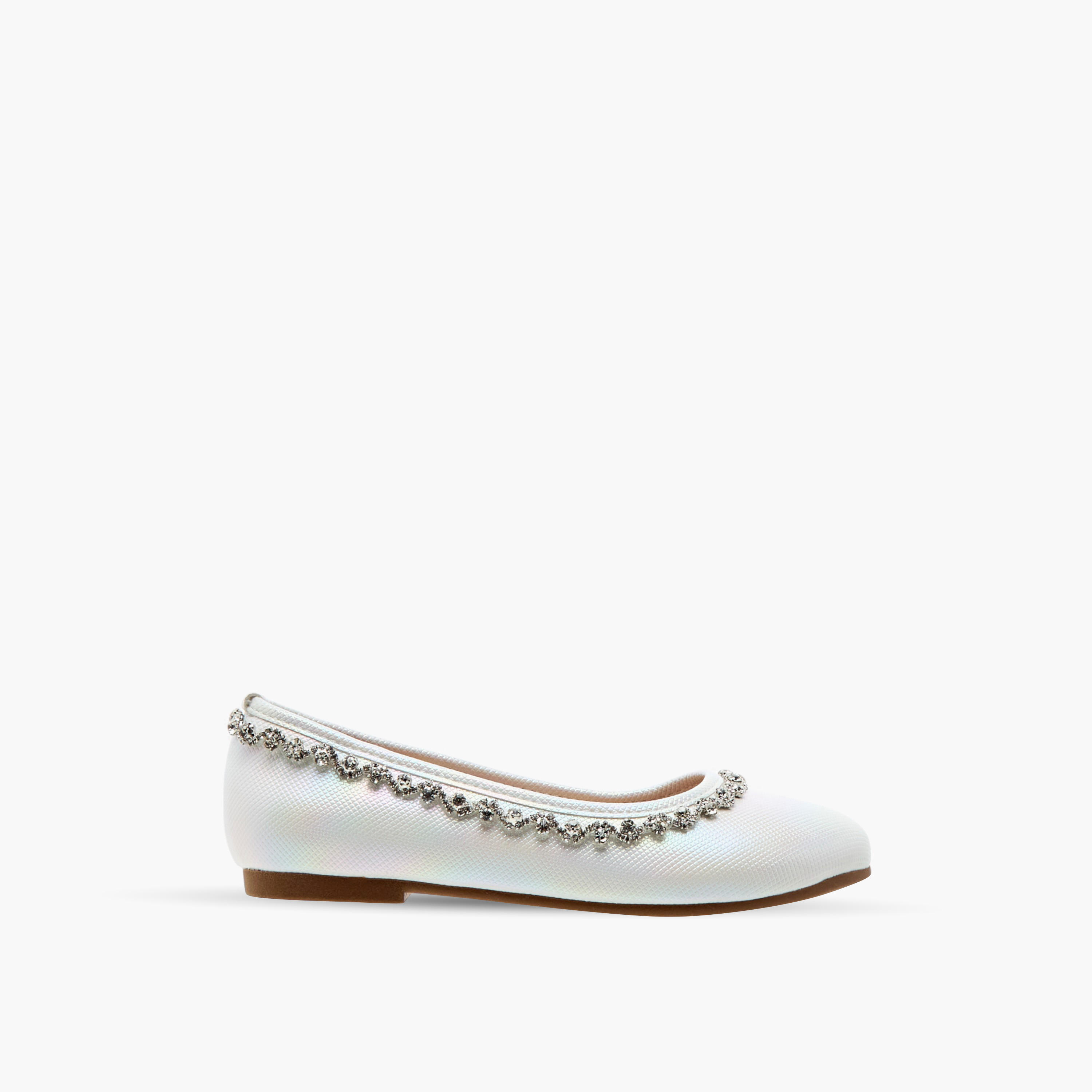 حذاء باليرينا سهل الارتداء بزينة أحجار للبنات من سيليست-girls-shoes-ballerinas-image-3