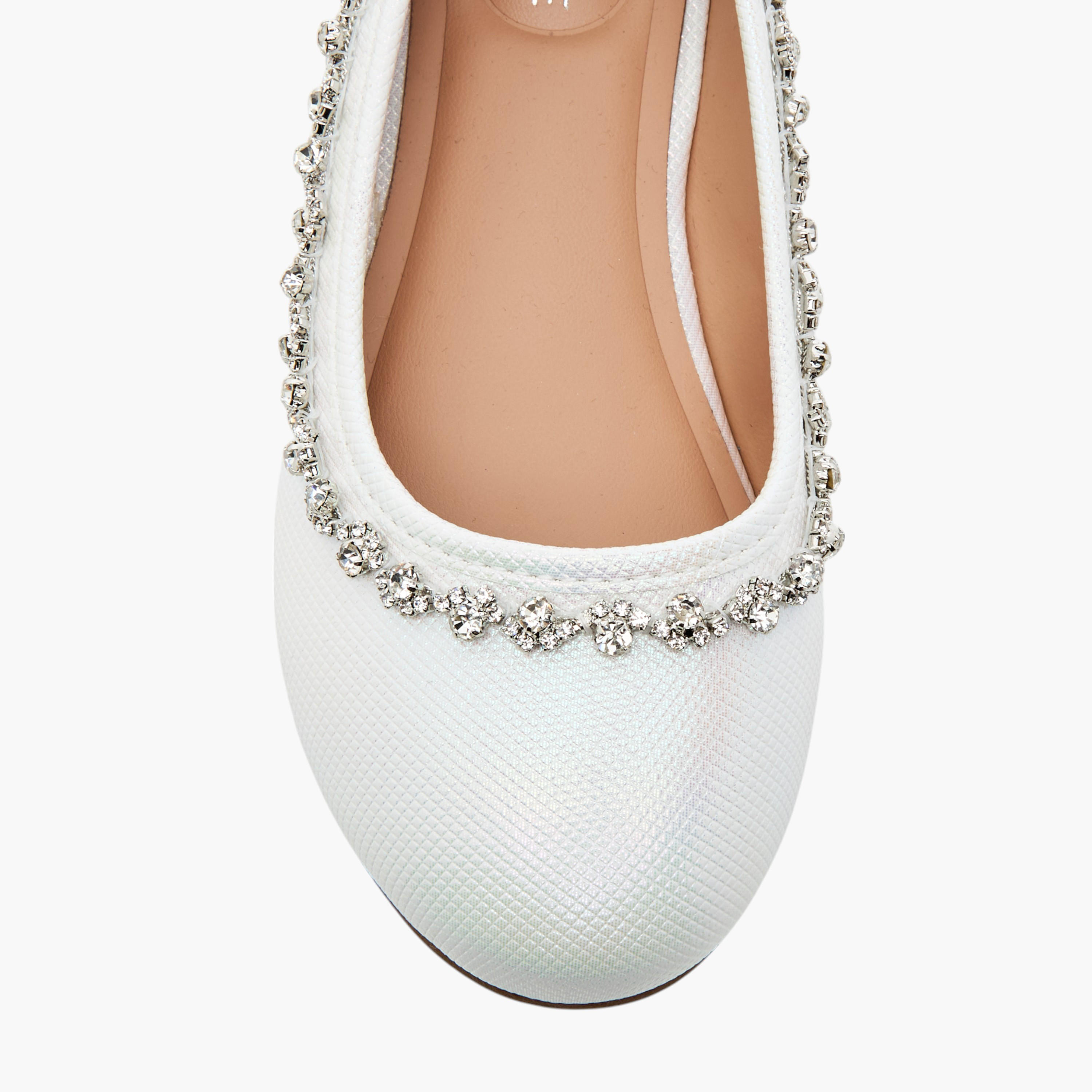حذاء باليرينا سهل الارتداء بزينة أحجار للبنات من سيليست-girls-shoes-ballerinas-image-4