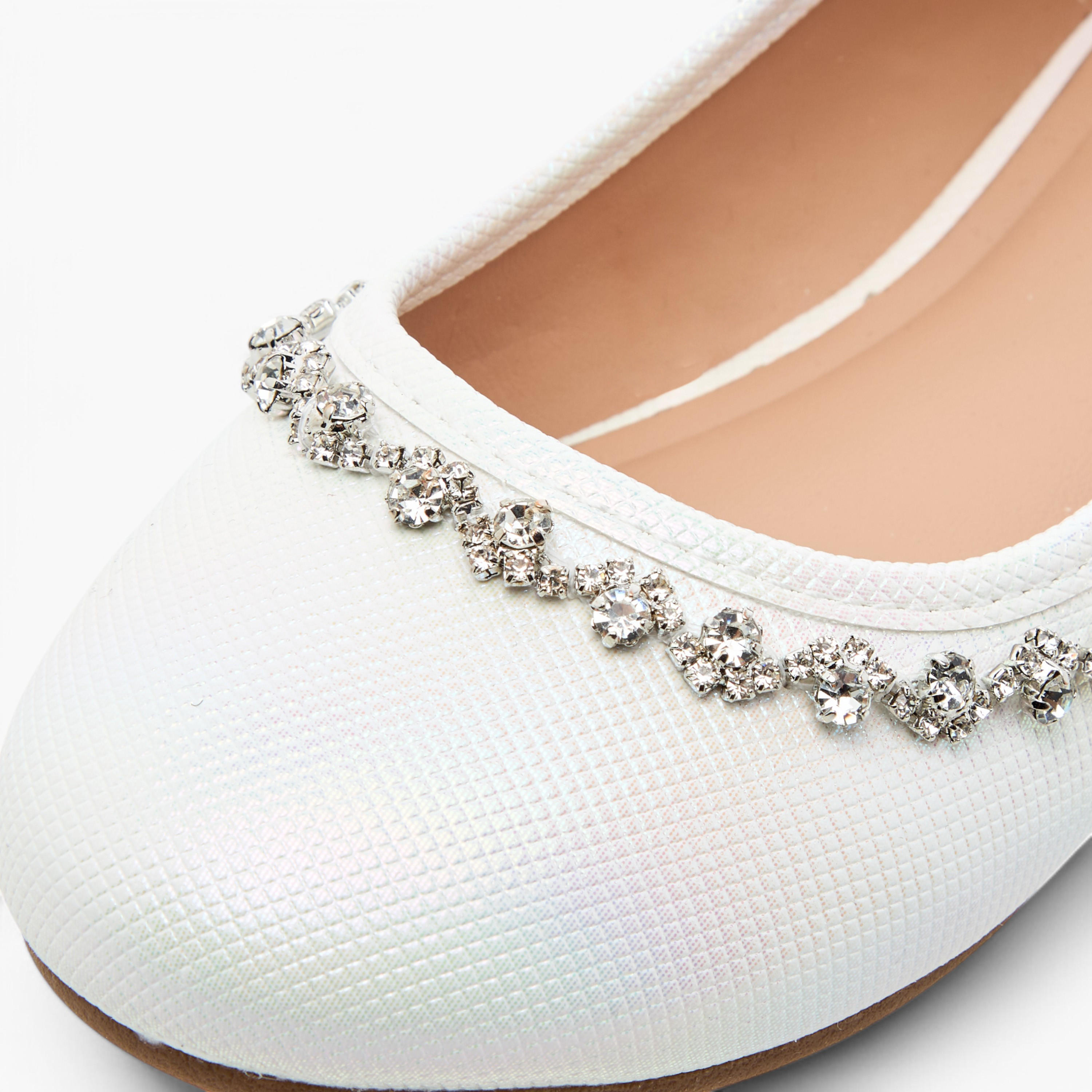 حذاء باليرينا سهل الارتداء بزينة أحجار للبنات من سيليست-girls-shoes-ballerinas-image-6