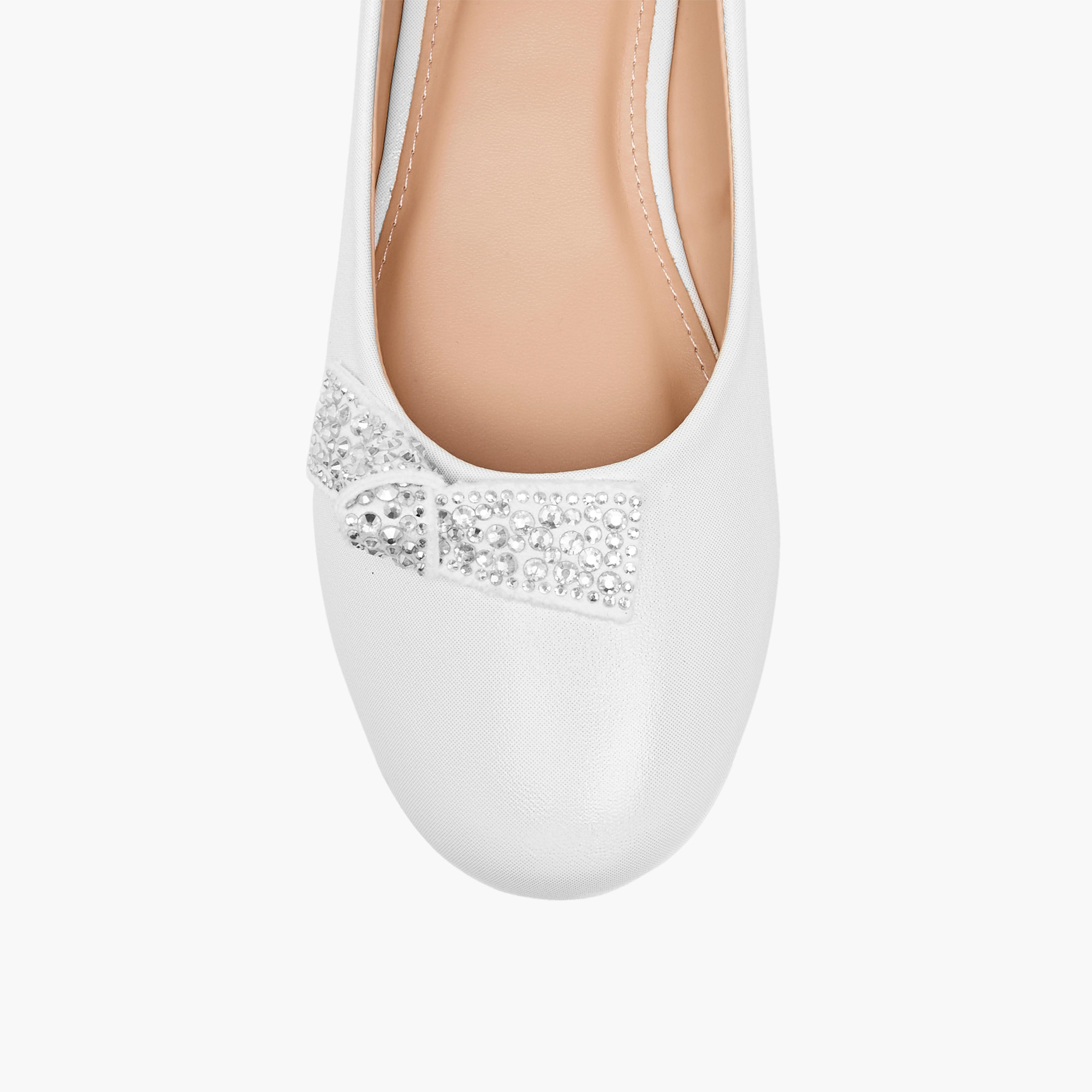 Celeste Women's Studded Bow Detail Slip-On Ballerina Shoes-girls-shoes-ballerinas-image-4