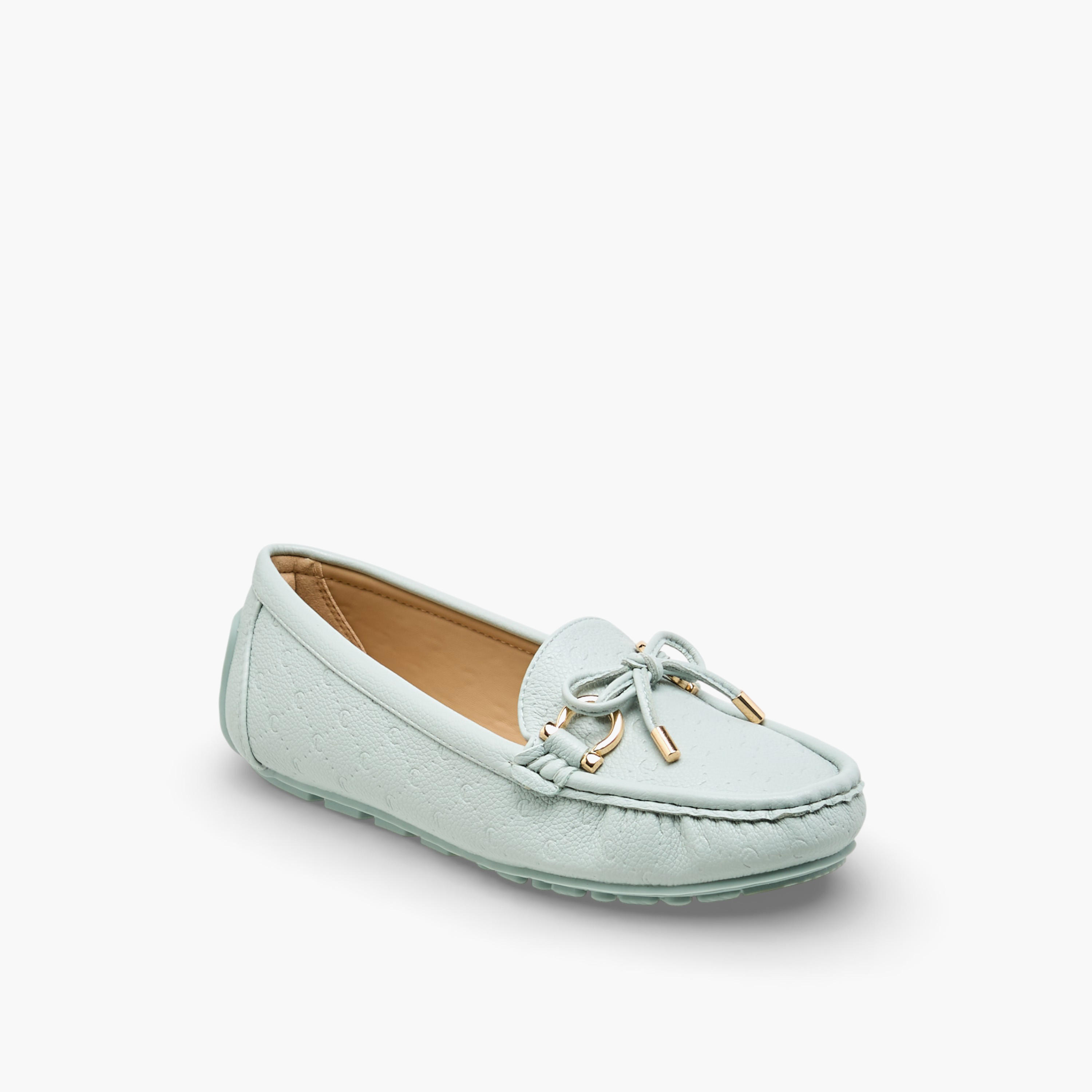 حذاء سهل الارتداء بفيونكة للنساء من لو كونفورت-women-shoes-flats-loafers-image-2