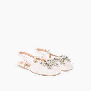Celeste Girls' Butterfly Embellished Sandals with Hook and Loop Closure-girls-shoes-image-1