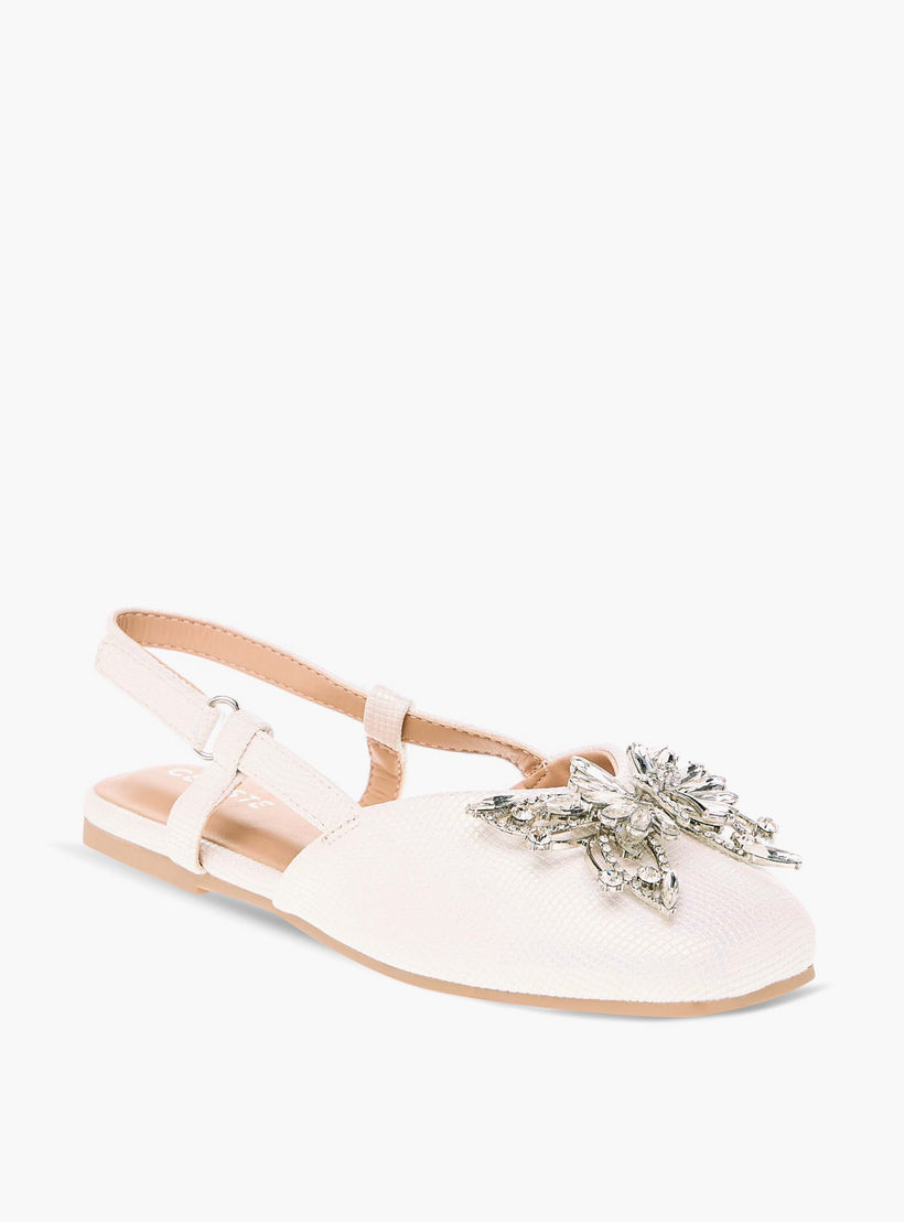 Celeste Girls' Butterfly Embellished Sandals with Hook and Loop Closure-girls-shoes-sandals-image-2