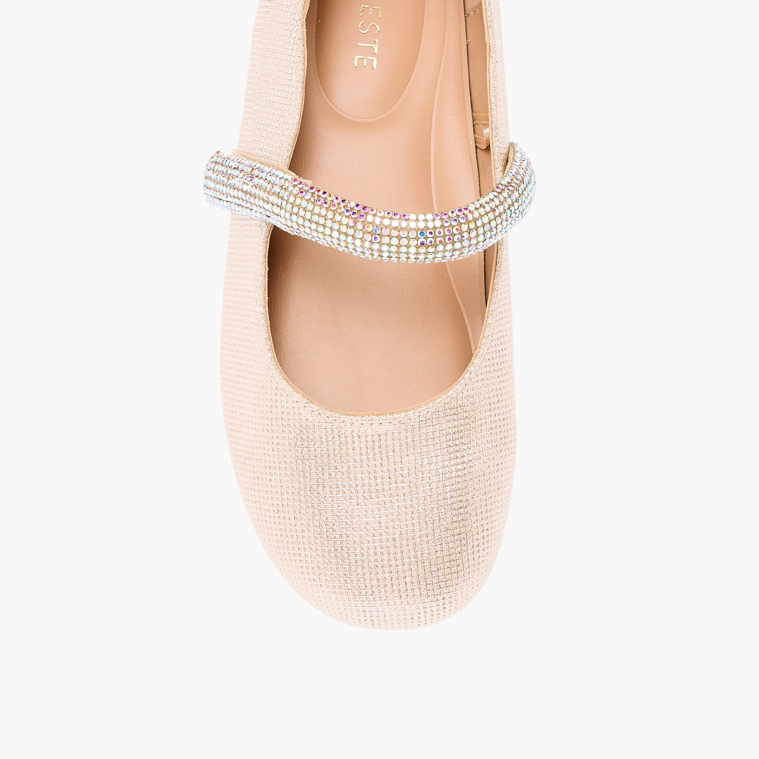 حذاء باليرينا مزين بشريط إغلاق لاصق للبنات من سيليست-girls-shoes-maryjanes-image-4