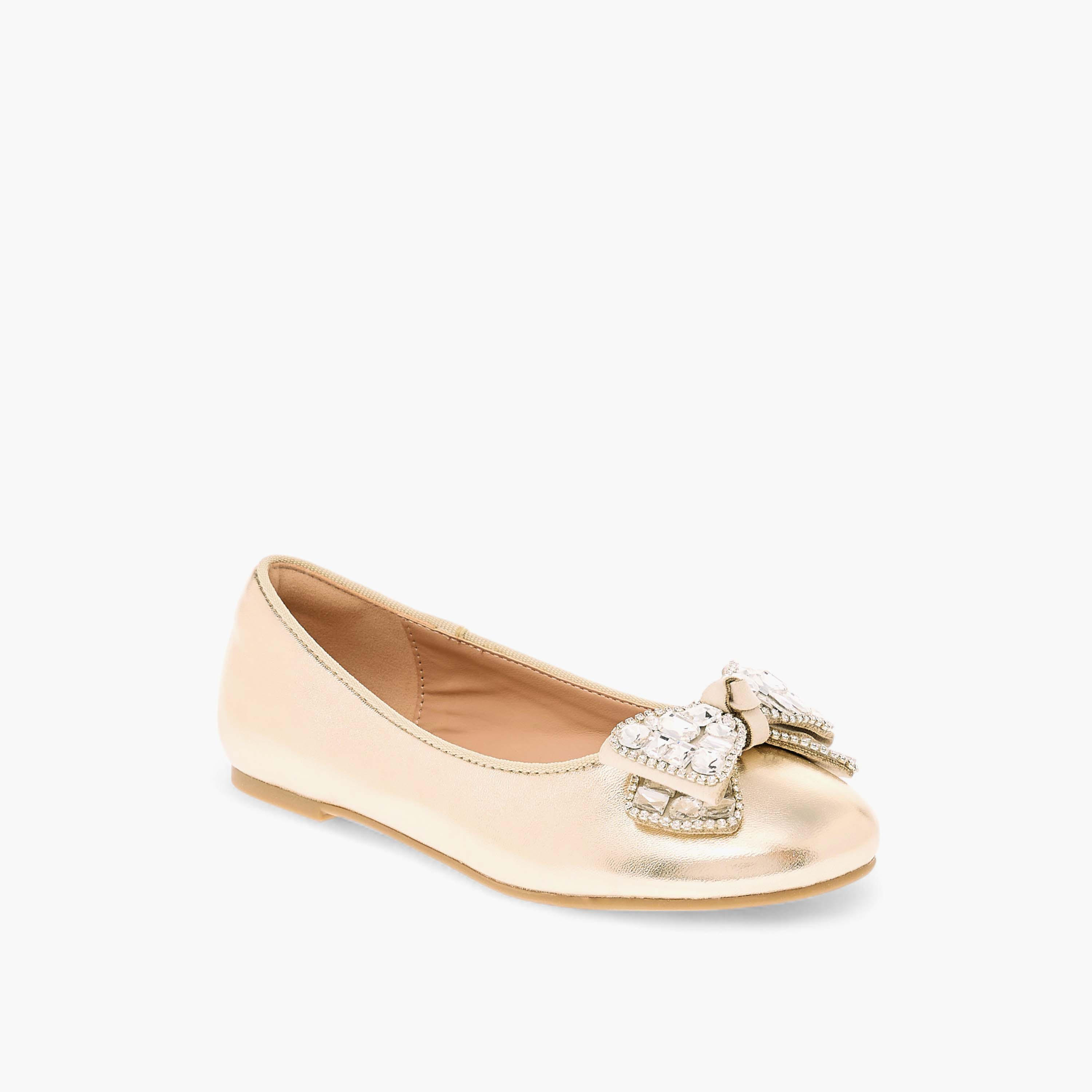 حذاء باليرينا مزين بزخارف فيونكة للبنات من سيليست-girls-shoes-ballerinas-image-2