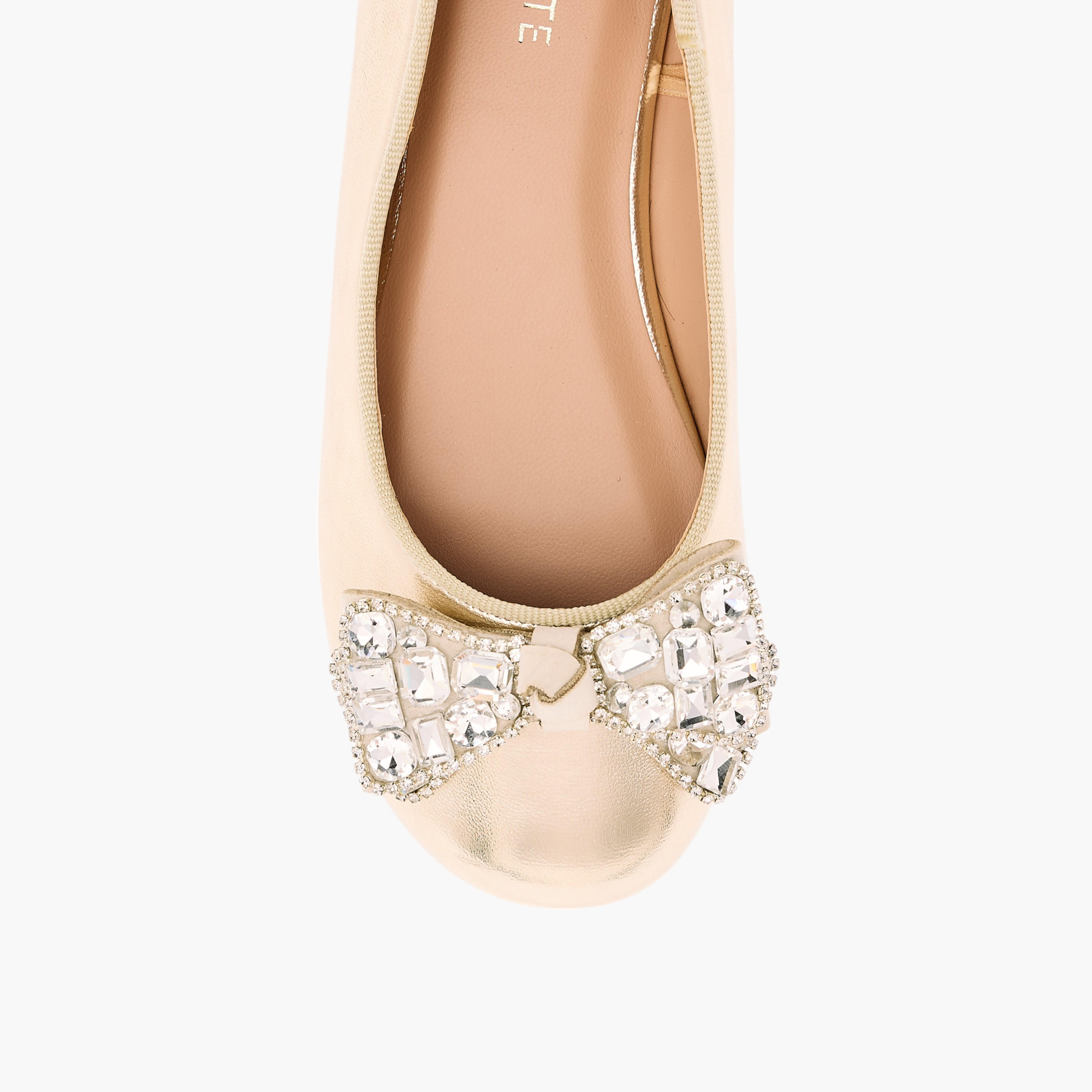 حذاء باليرينا مزين بزخارف فيونكة للبنات من سيليست-girls-shoes-ballerinas-image-4