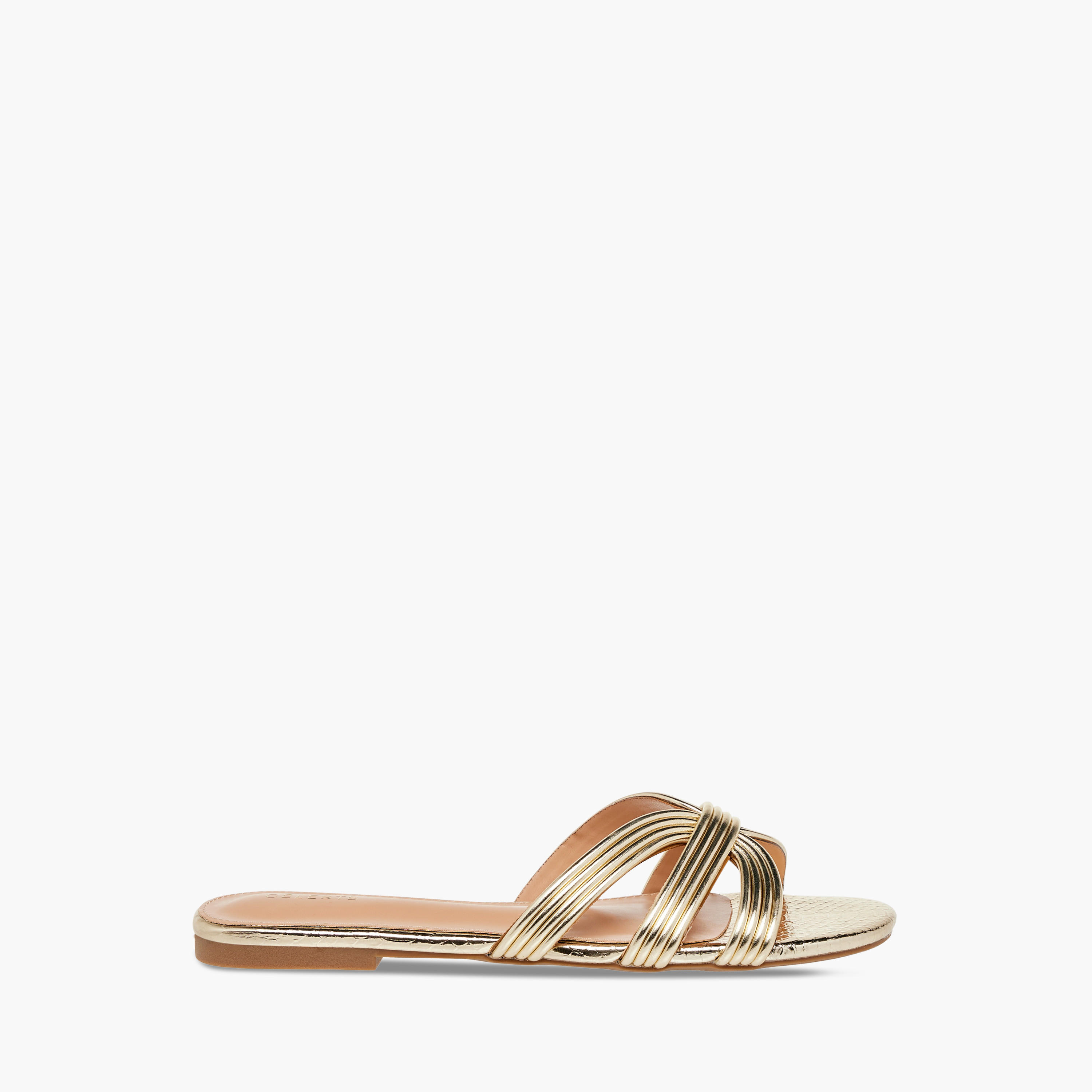 صندل مسطح سهل الارتداء بارز الملمس للنساء من سيليست-women-shoes-flats-sandals-image-3
