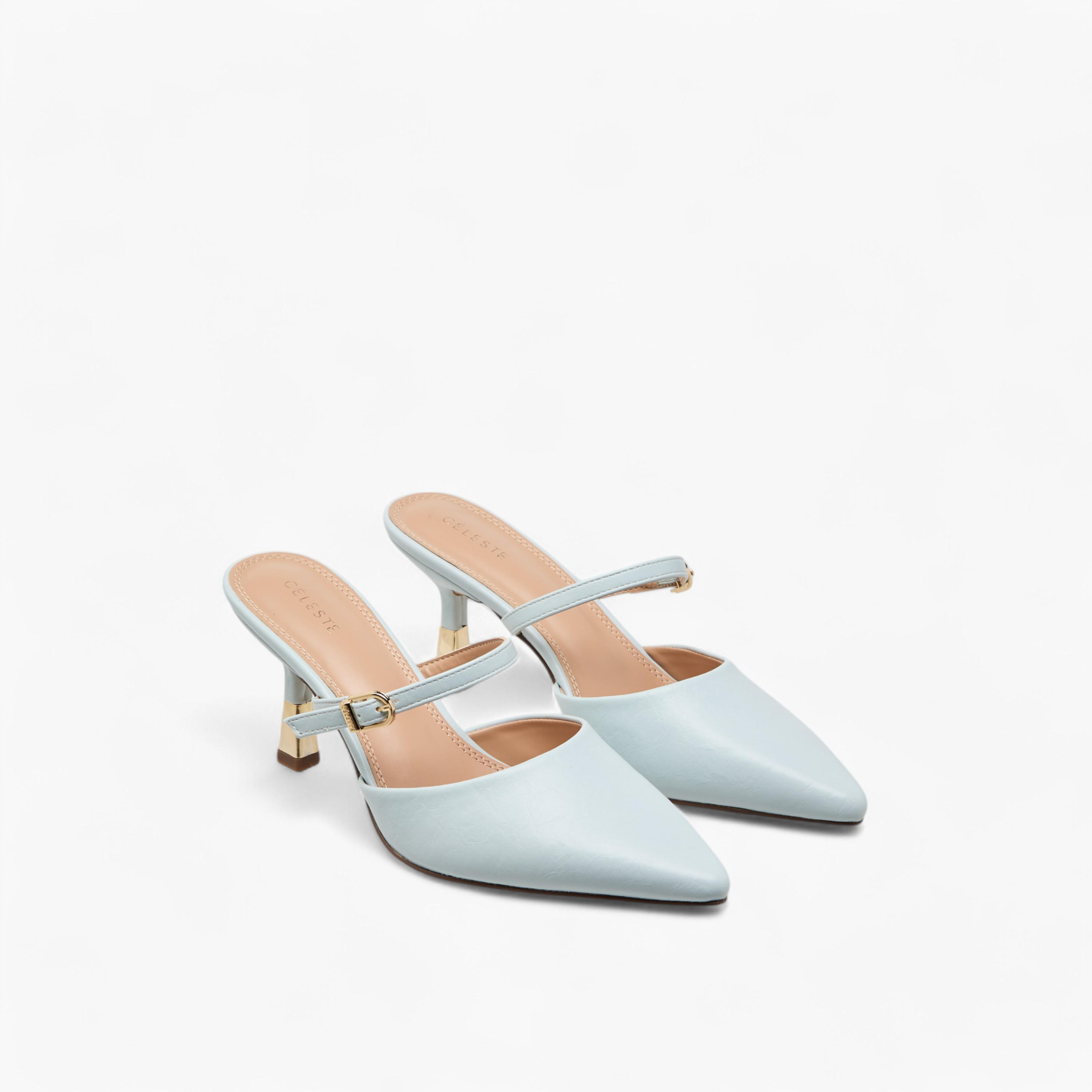صندل سادة بحزام وكعب رفيع للنساء من سيليست-women-shoes-heels-image-1