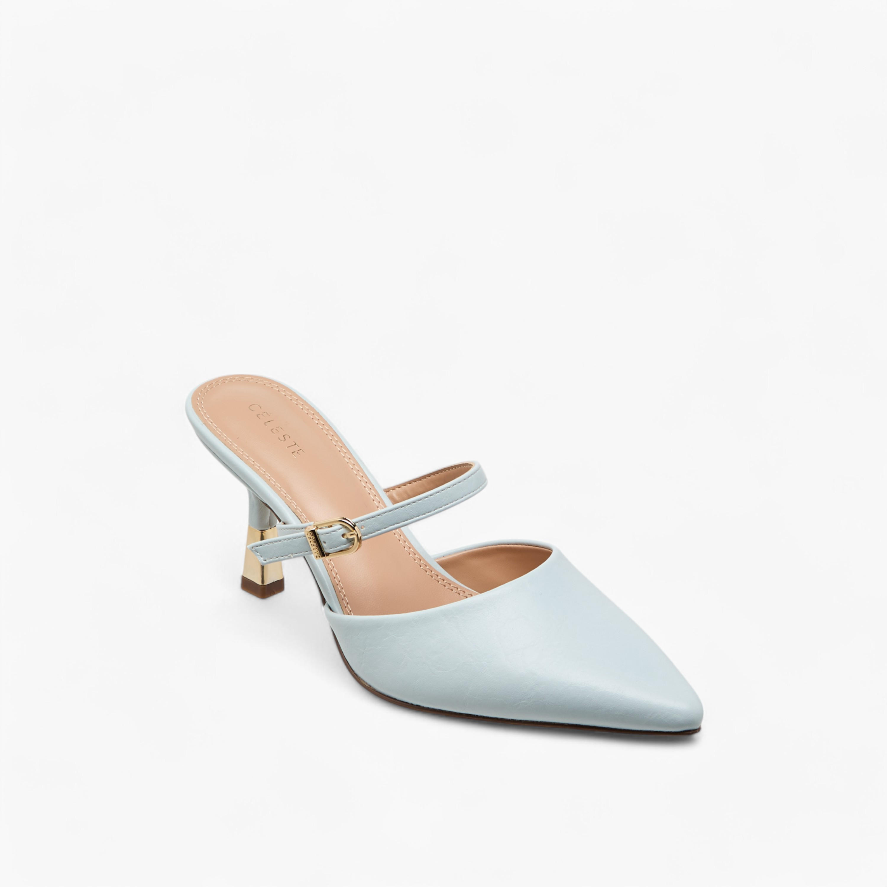 صندل سادة بحزام وكعب رفيع للنساء من سيليست-women-shoes-heels-image-2