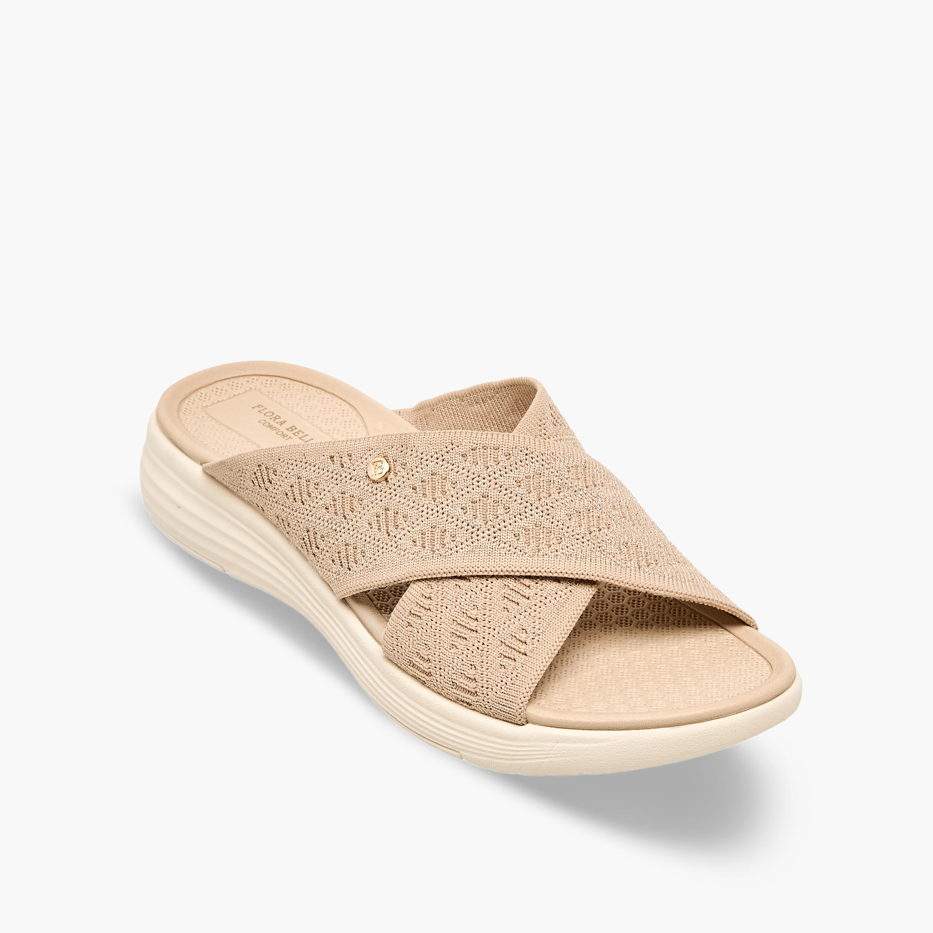 Flora Bella Women Textured Cross Strap Sandals-women-shoes-flats-sandals-image-2