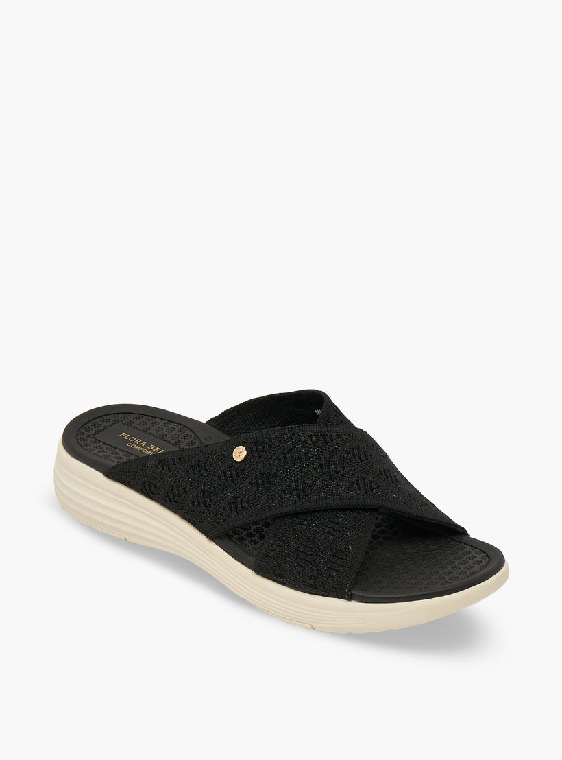Flora Bella Women Textured Cross Strap Sandals-women-shoes-flats-sandals-image-2