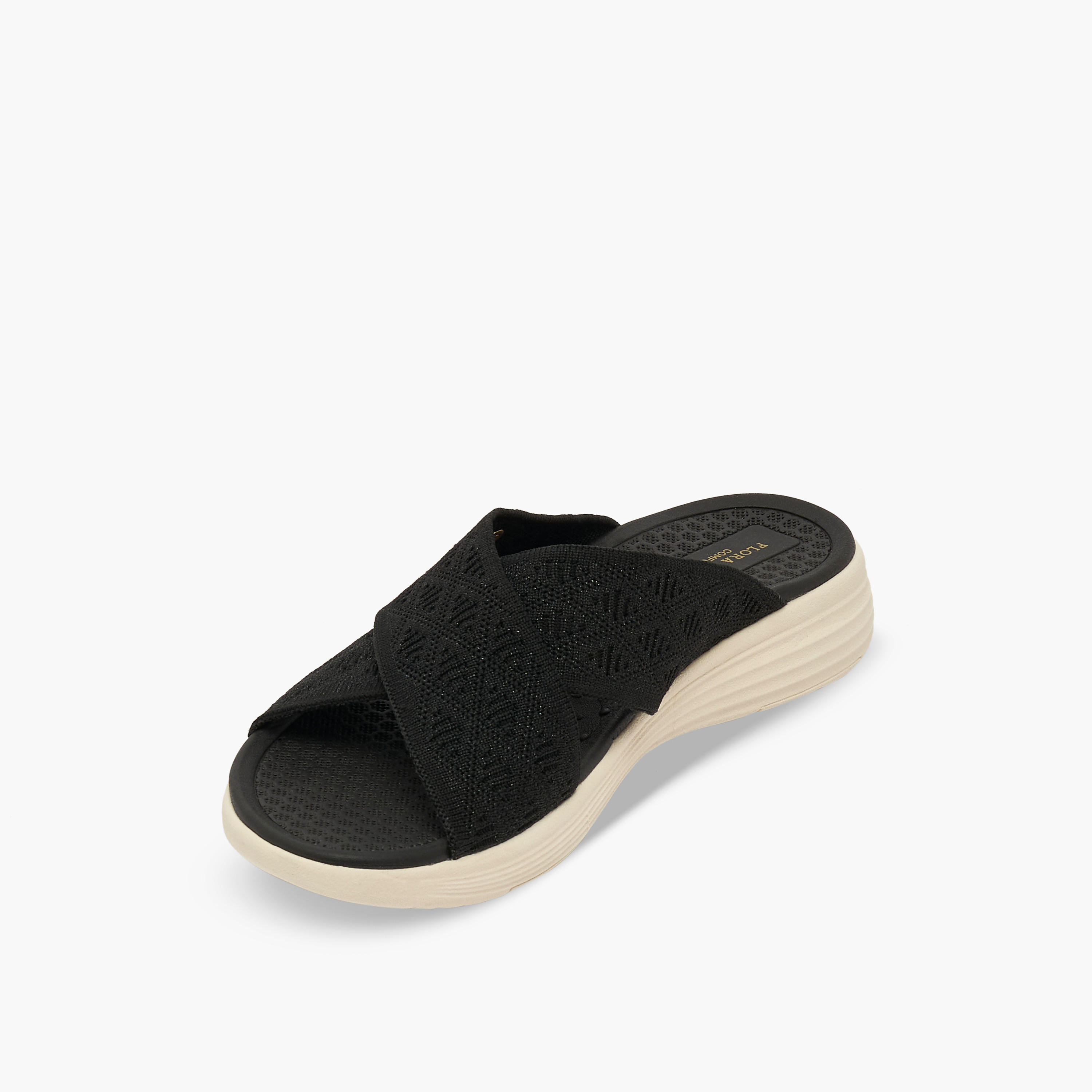 Flora Bella Women Textured Cross Strap Sandals-women-shoes-flats-sandals-image-4