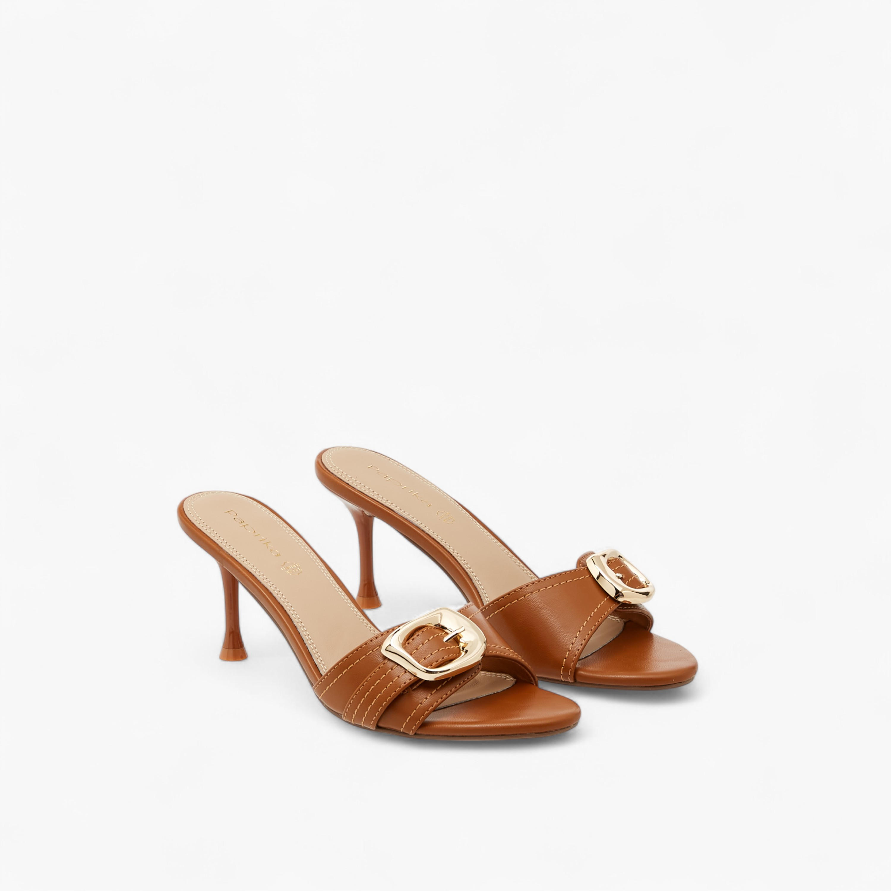 صندل بزينة فيونكة سهل الارتداء بكعب ستيليتو من بابريكا-women-shoes-sandals-heeled-image-1