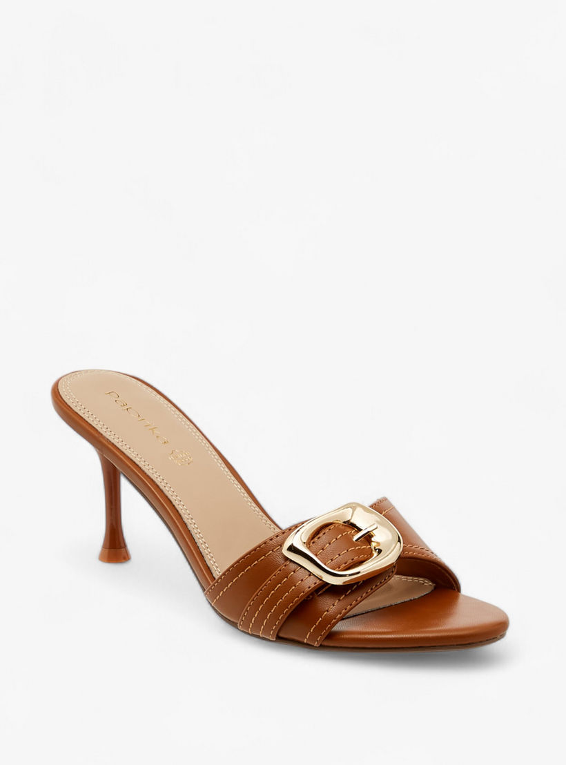 صندل بزينة فيونكة سهل الارتداء بكعب ستيليتو من بابريكا-women-shoes-sandals-heeled-image-3