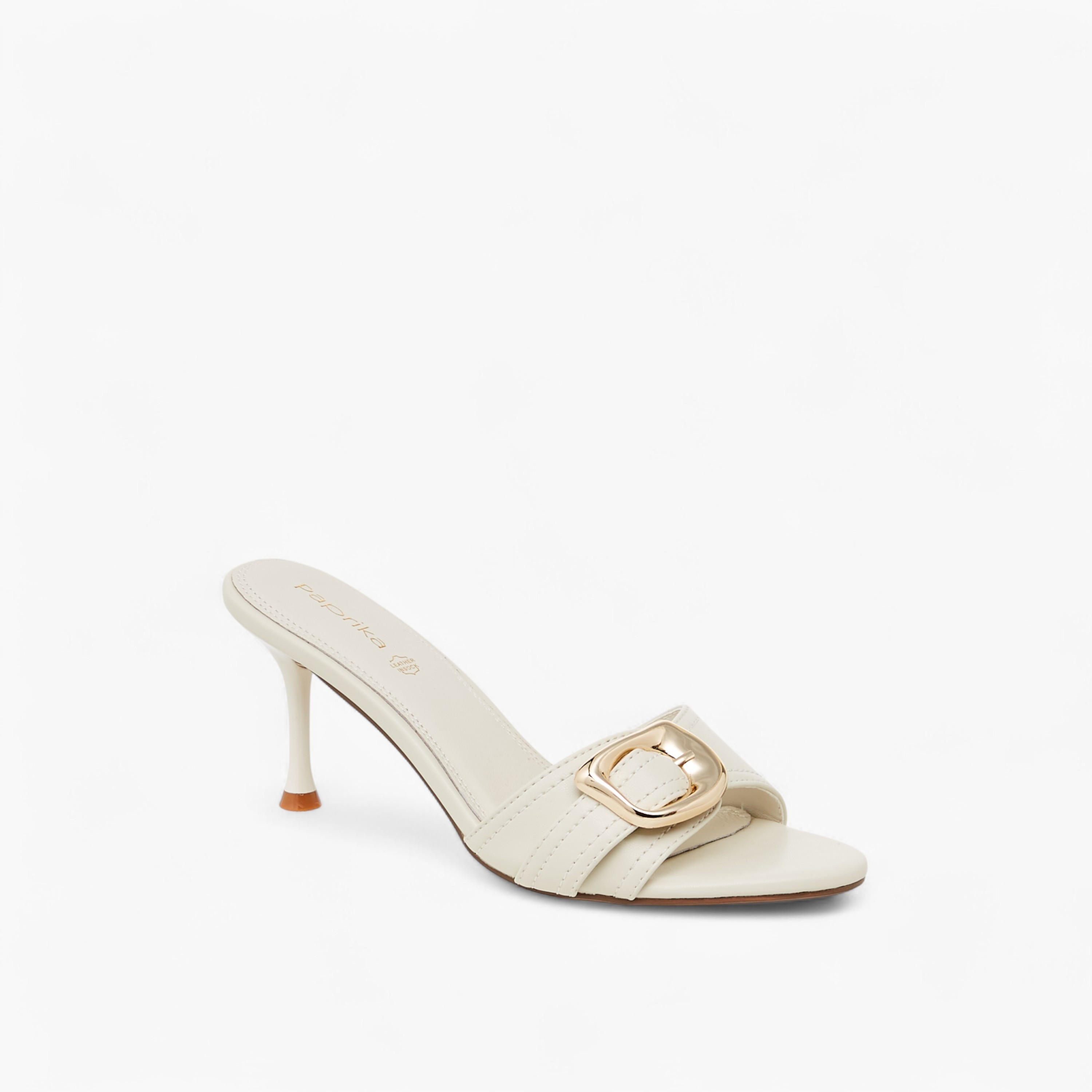 صندل بزينة فيونكة سهل الارتداء بكعب ستيليتو من بابريكا-women-shoes-sandals-heeled-image-2