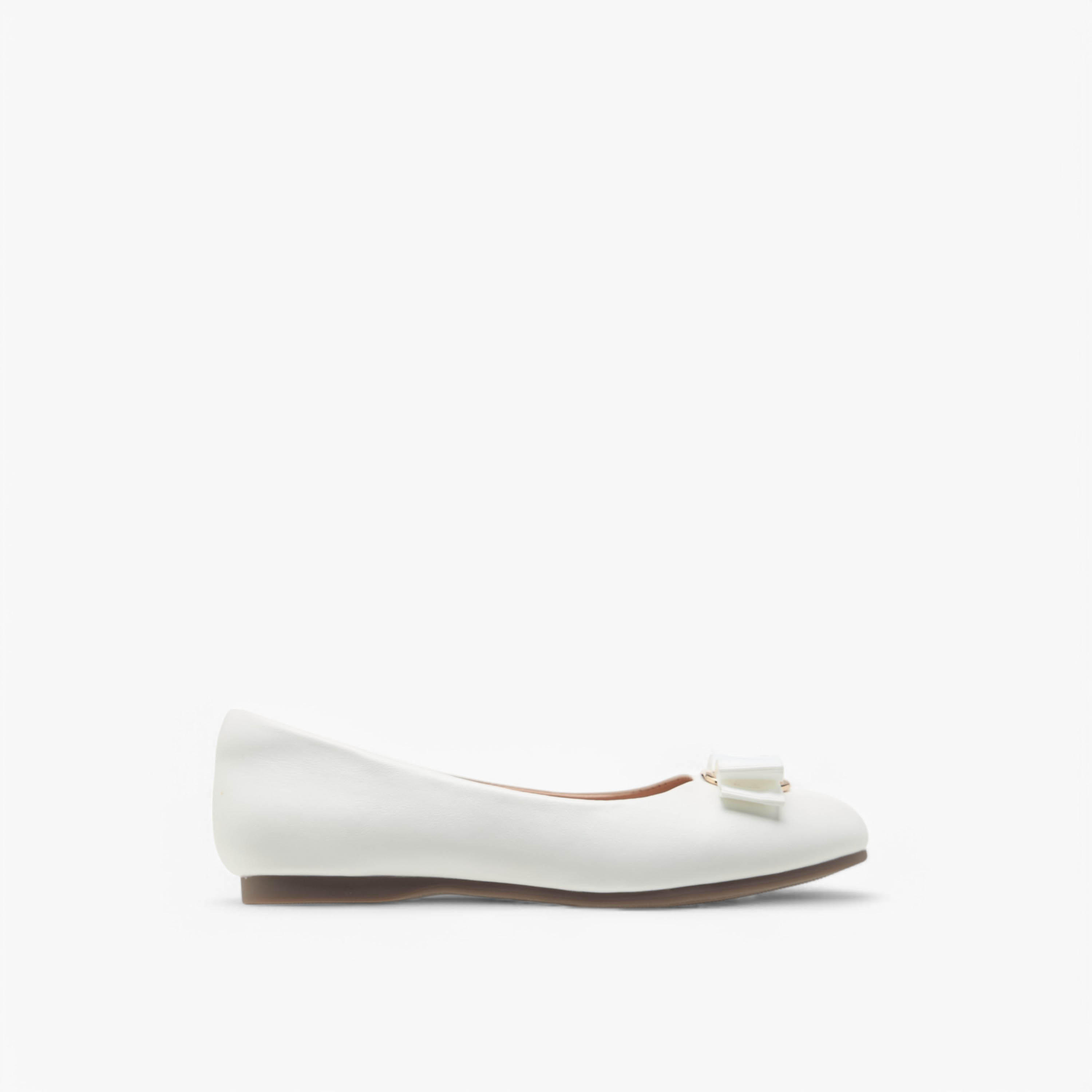 Little Missy Bow Accent Slip-On Ballerina Shoes-girls-shoes-ballerinas-image-3
